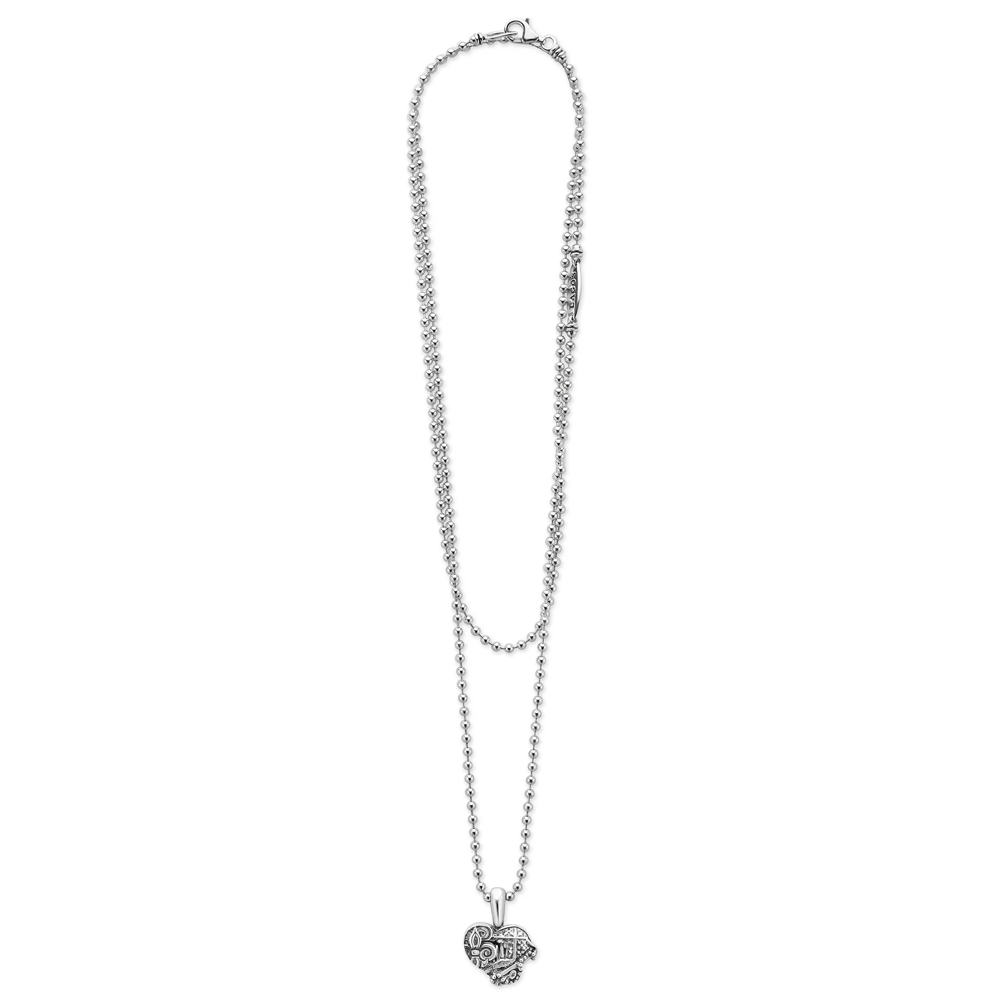 Hearts of LAGOS Silver Heart of New Orleans Pendant Necklace - Image 3