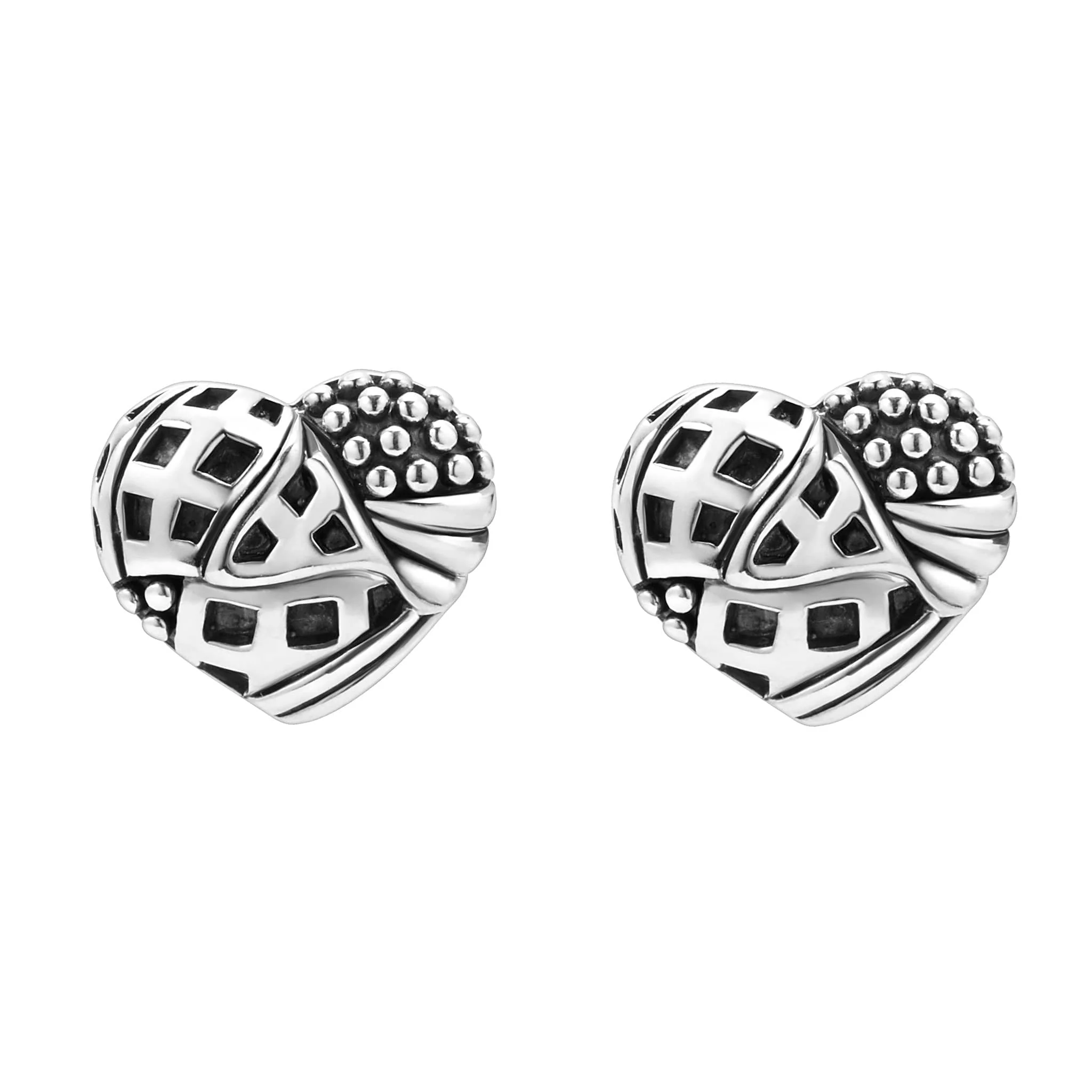 Keep Memory Alive Heart Stud Earrings - Image 3