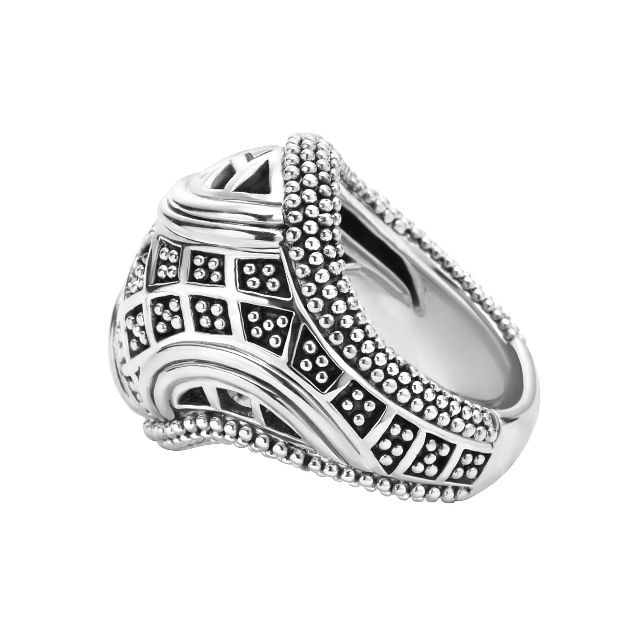Keep Memory Alive Caviar Statement Ring - Image 4