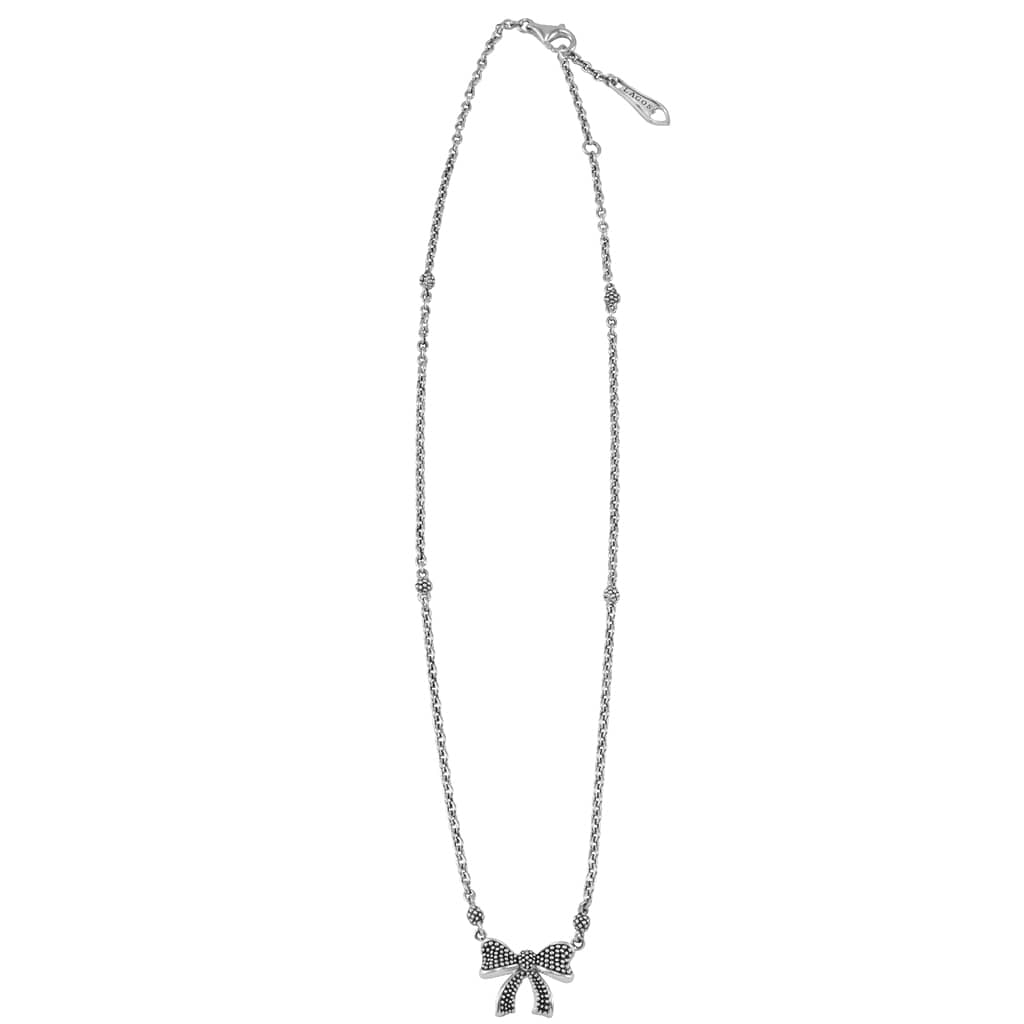 Kinder Childs First Caviar Bow Necklace - Image 3