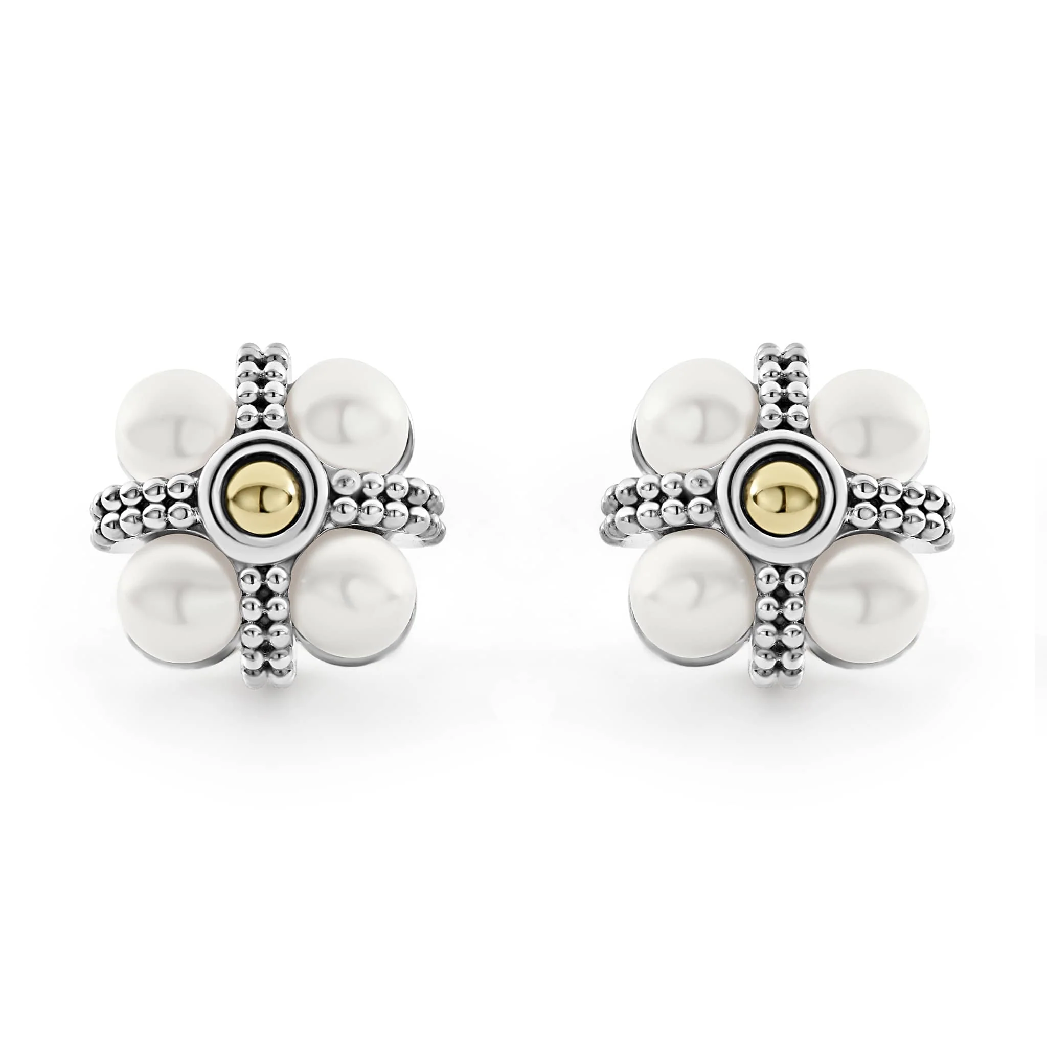 Luna Caviar Pearl Stud Earrings - Image 3