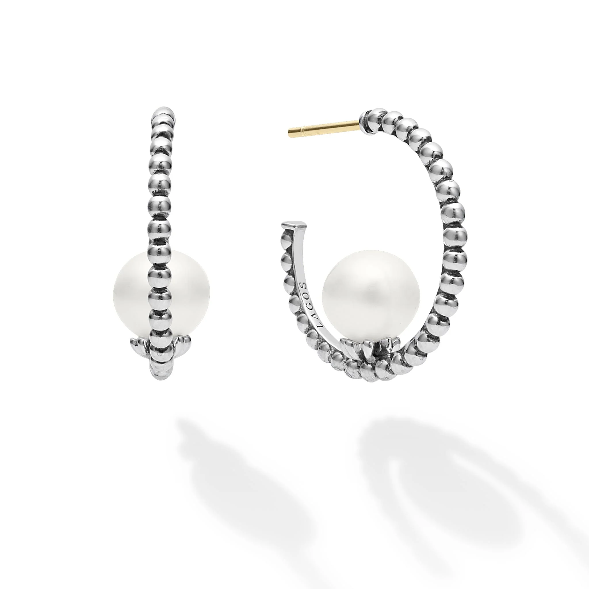 Luna Pearl Hoop Earring - Image 3