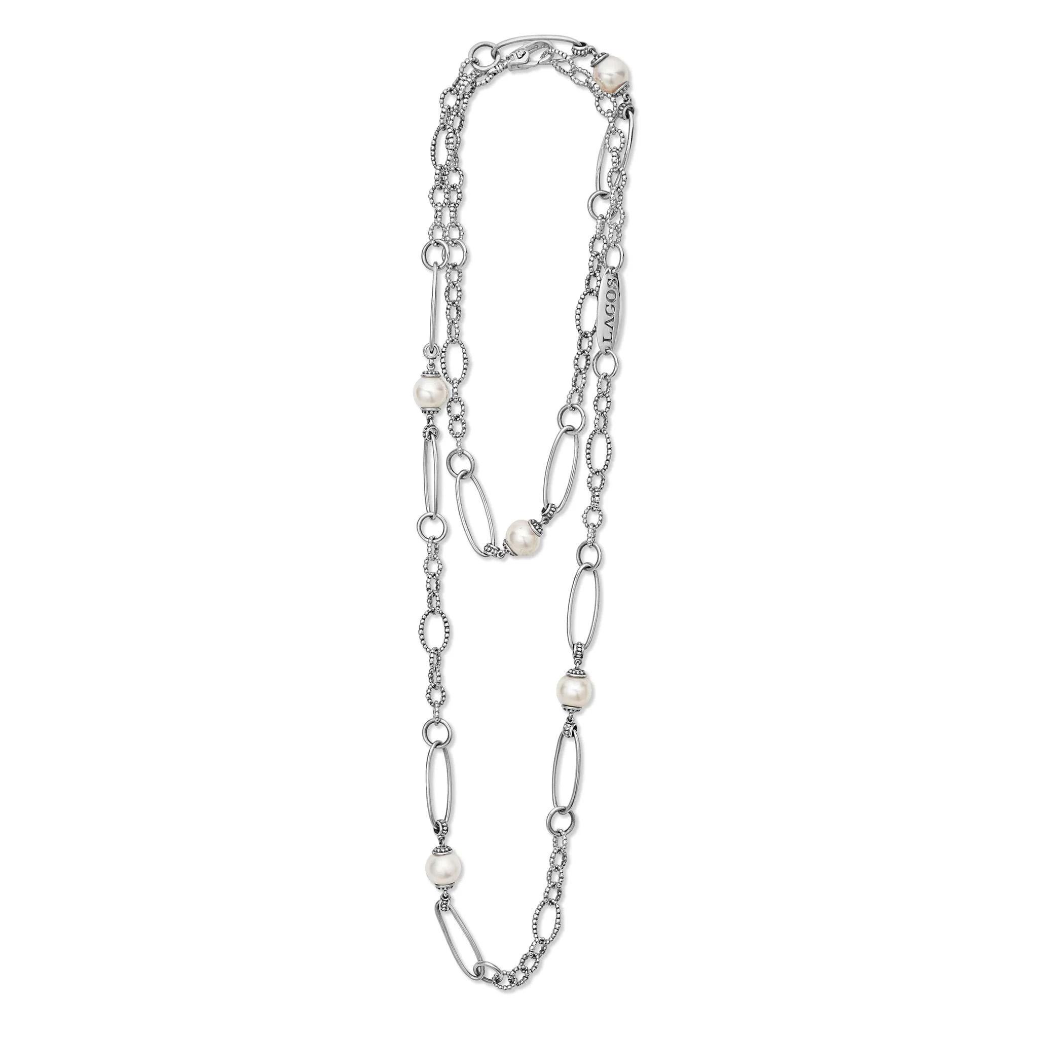Luna Pearl Link Necklace - Image 3