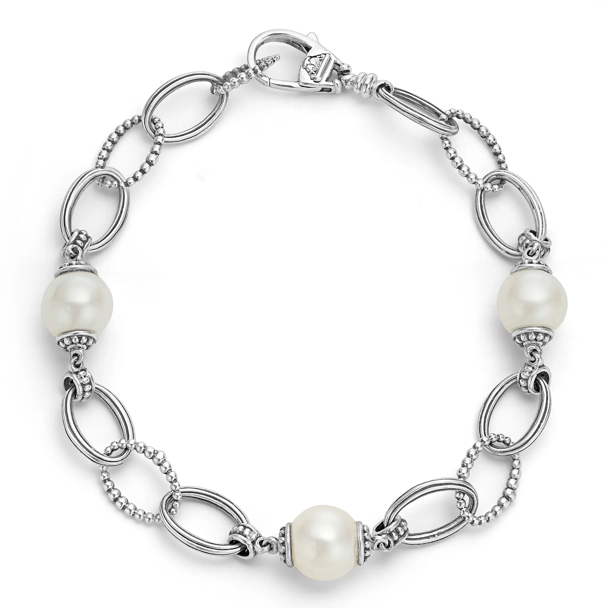 Luna Pearl Earring and Bracelet Gift Set - Image 2