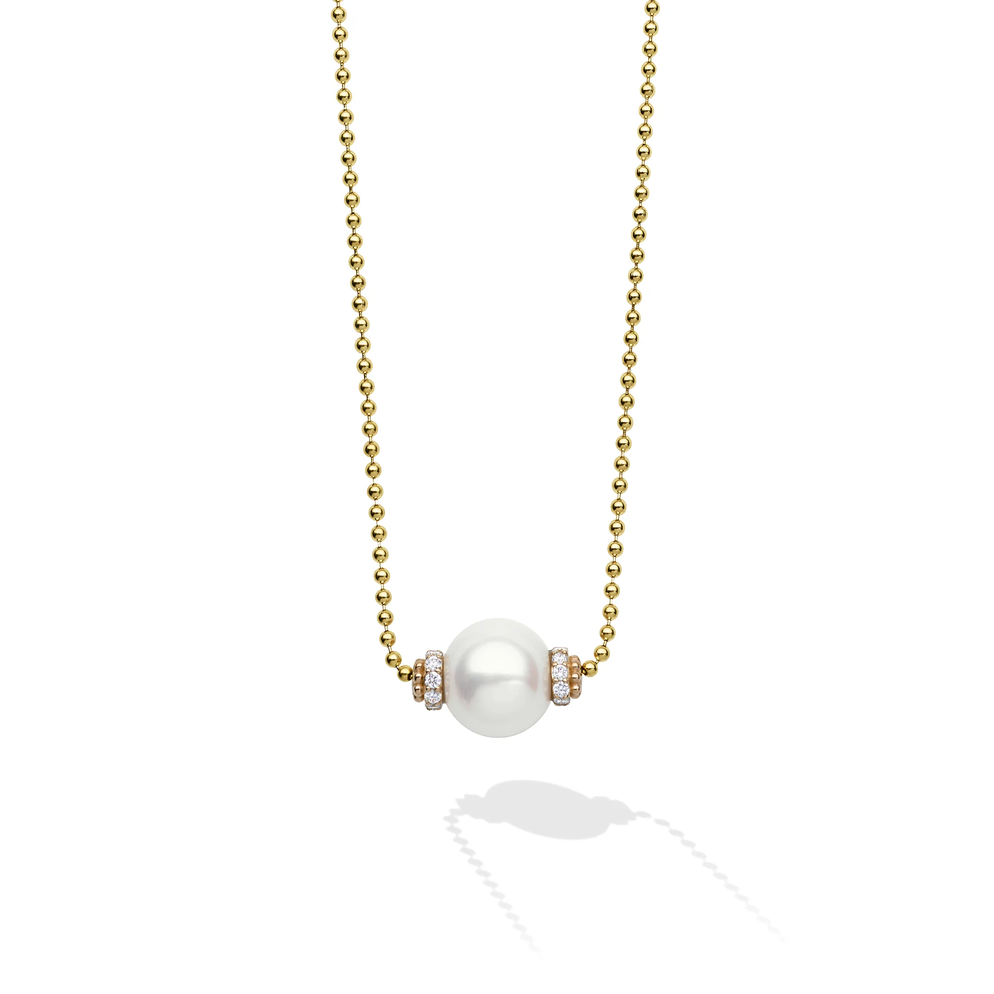 Luna 18K Gold Pearl Chain Necklace