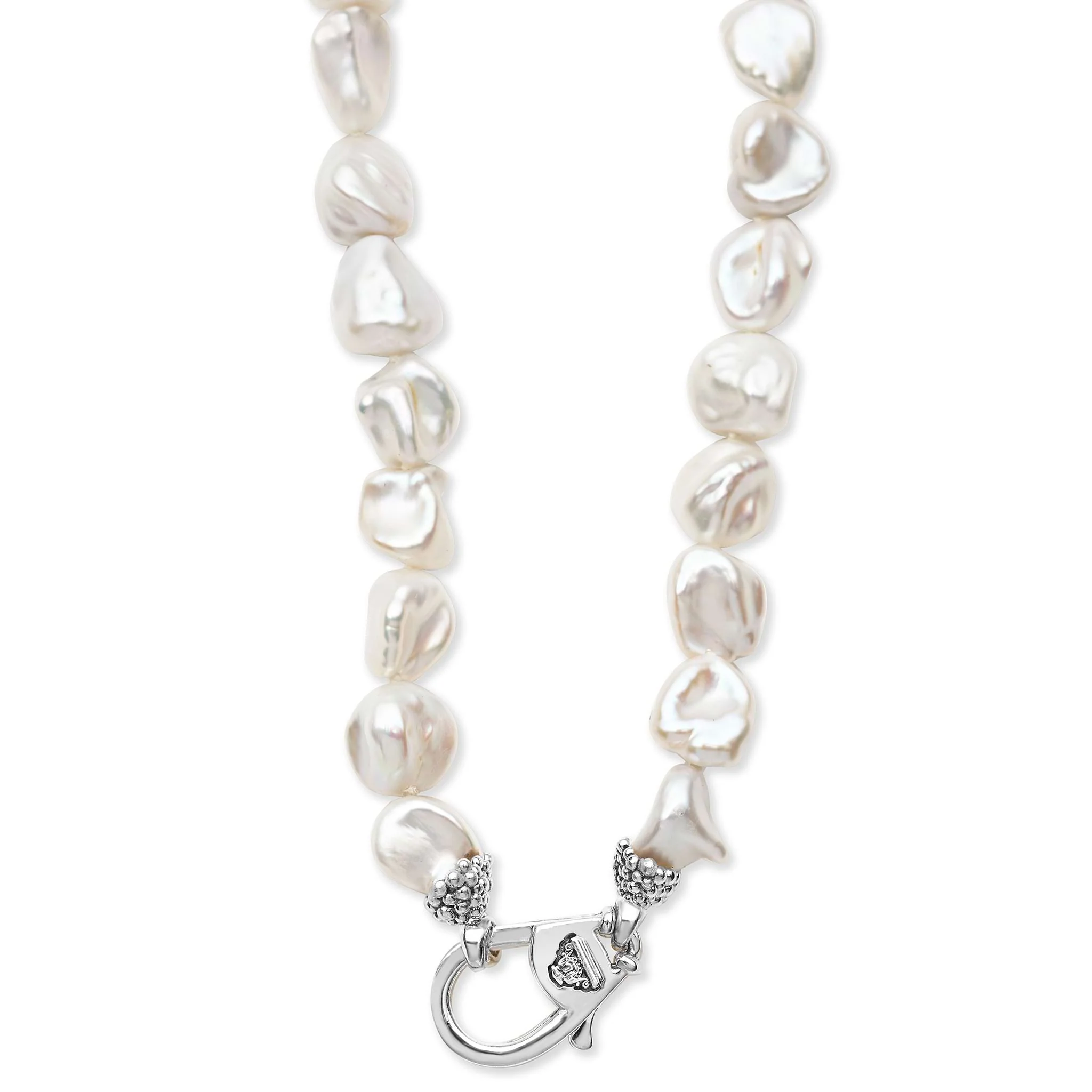 Luna Sterling Silver Keshi Pearl Necklace - Image 5