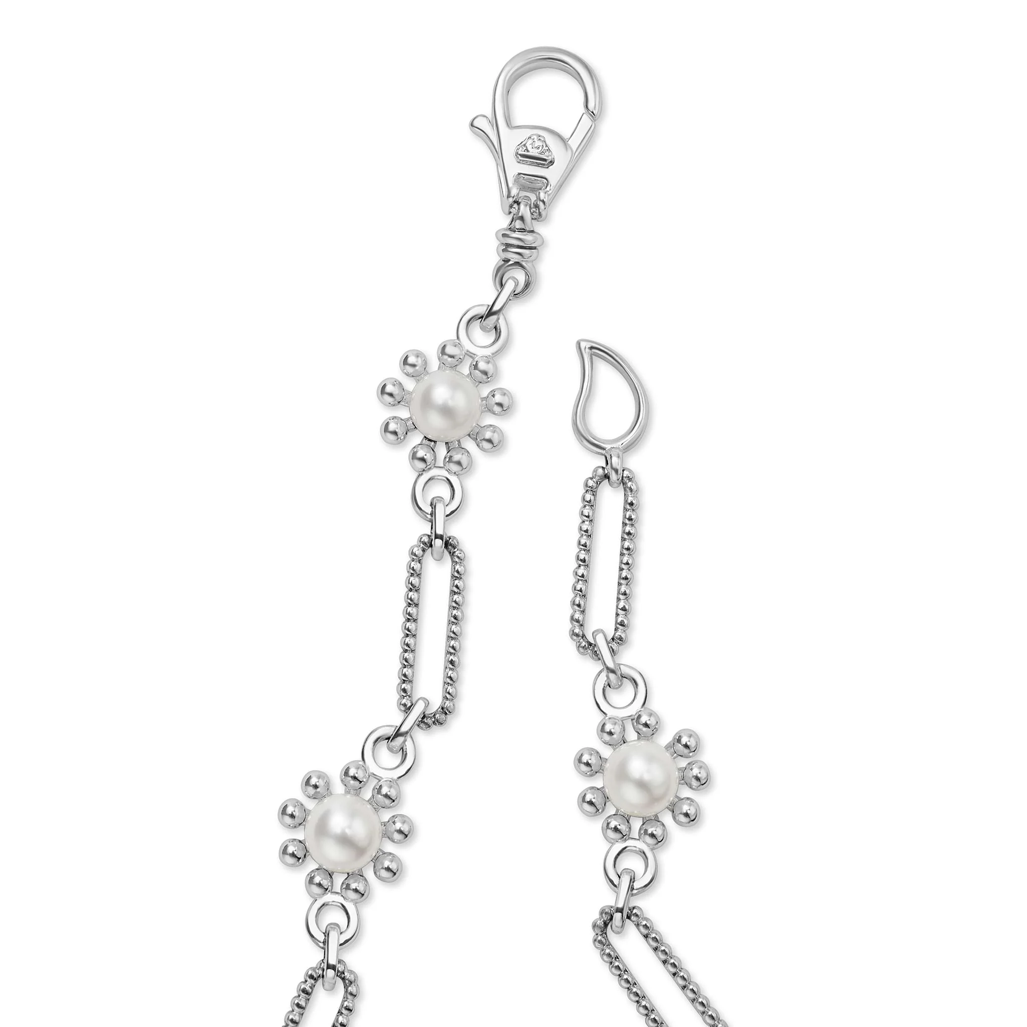 Luna Fleur Pearl Link Necklace - Image 5