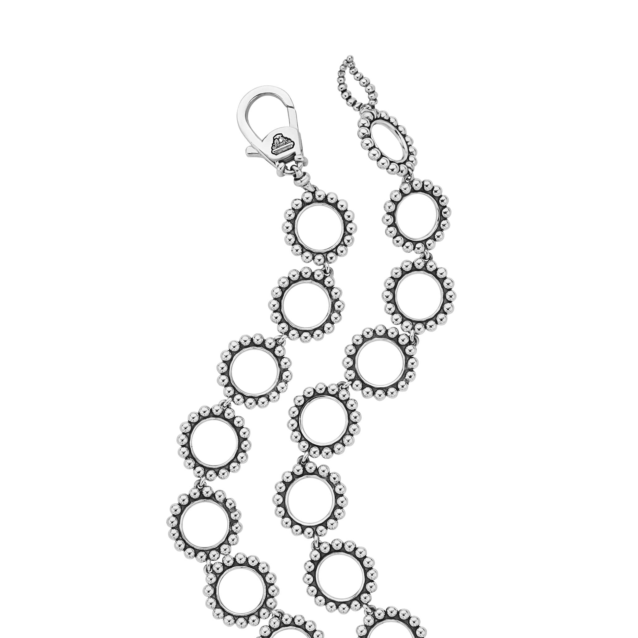 Maya Onyx & Diamond Circle Statement Necklace - Image 5