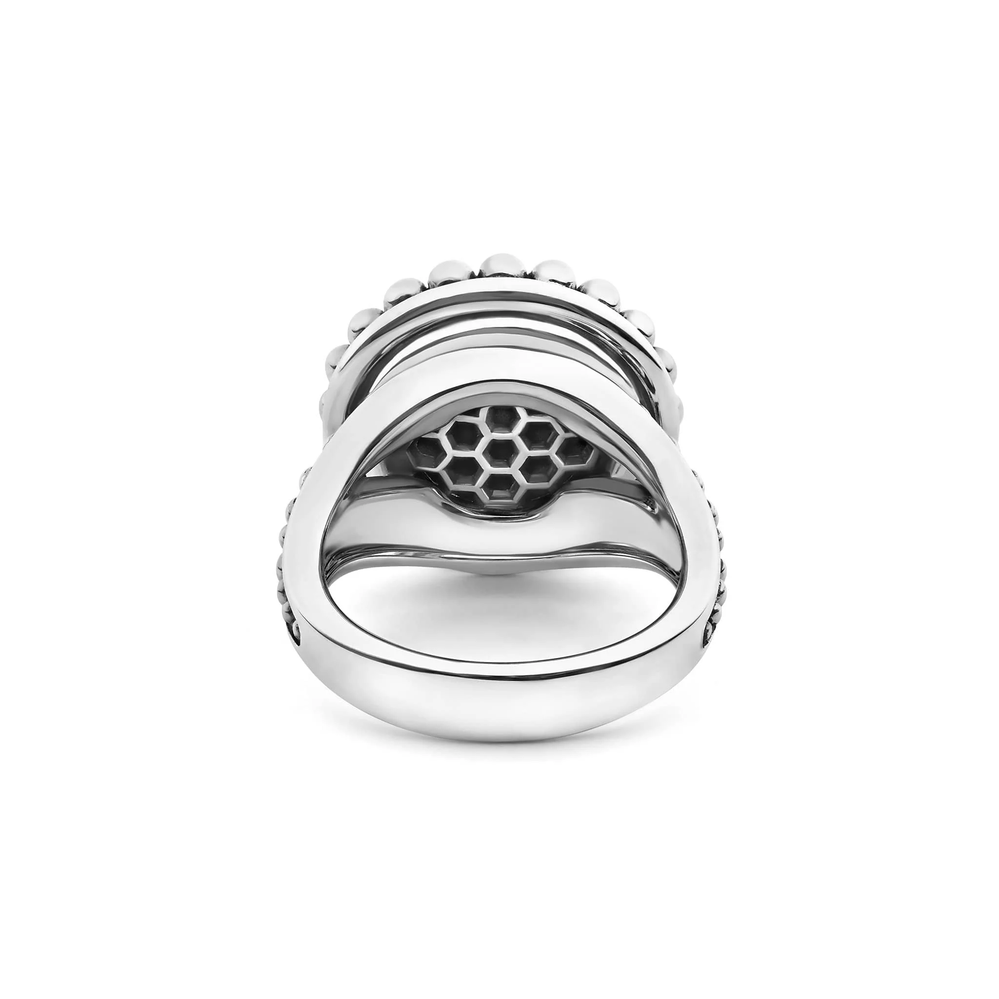 Maya Sterling Silver Onyx Circle Ring - Image 5