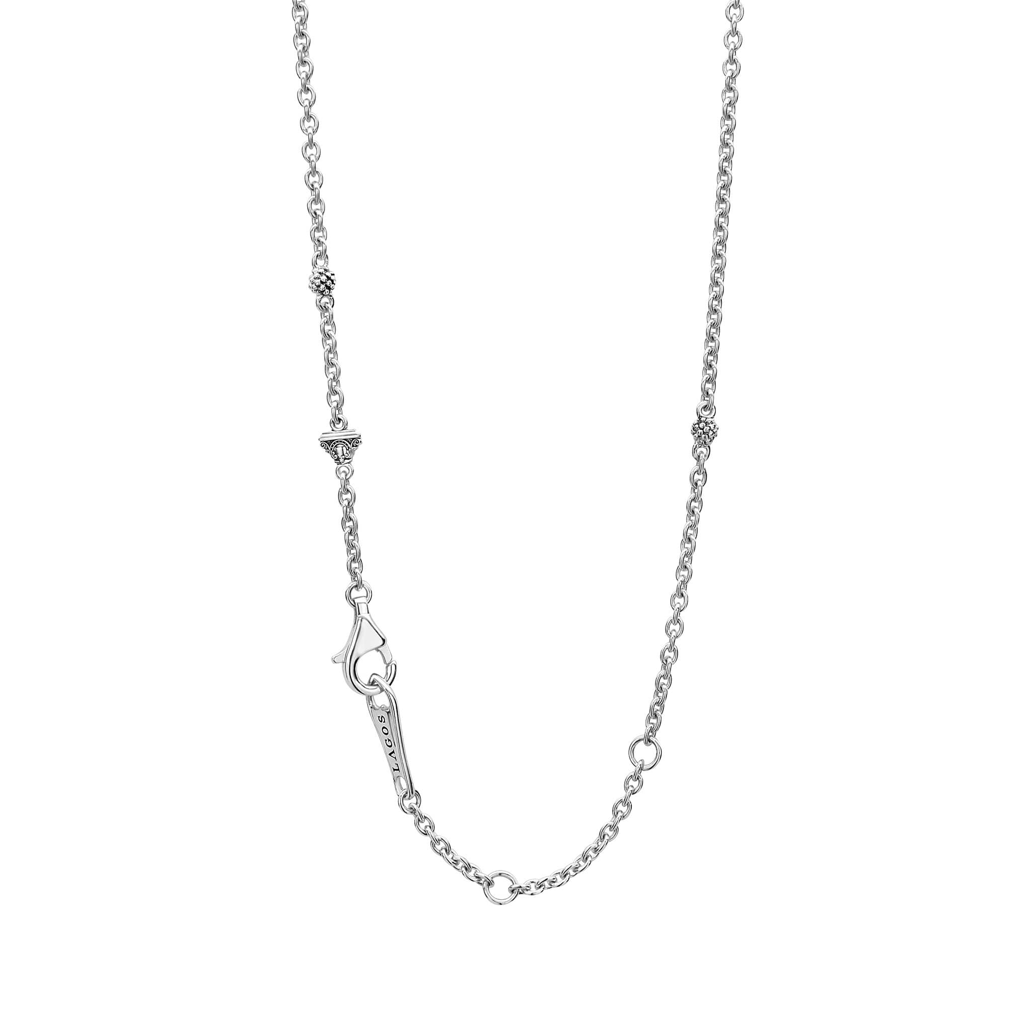 Maya Sterling Silver Small Onyx Circle Pendant Necklace - Image 4