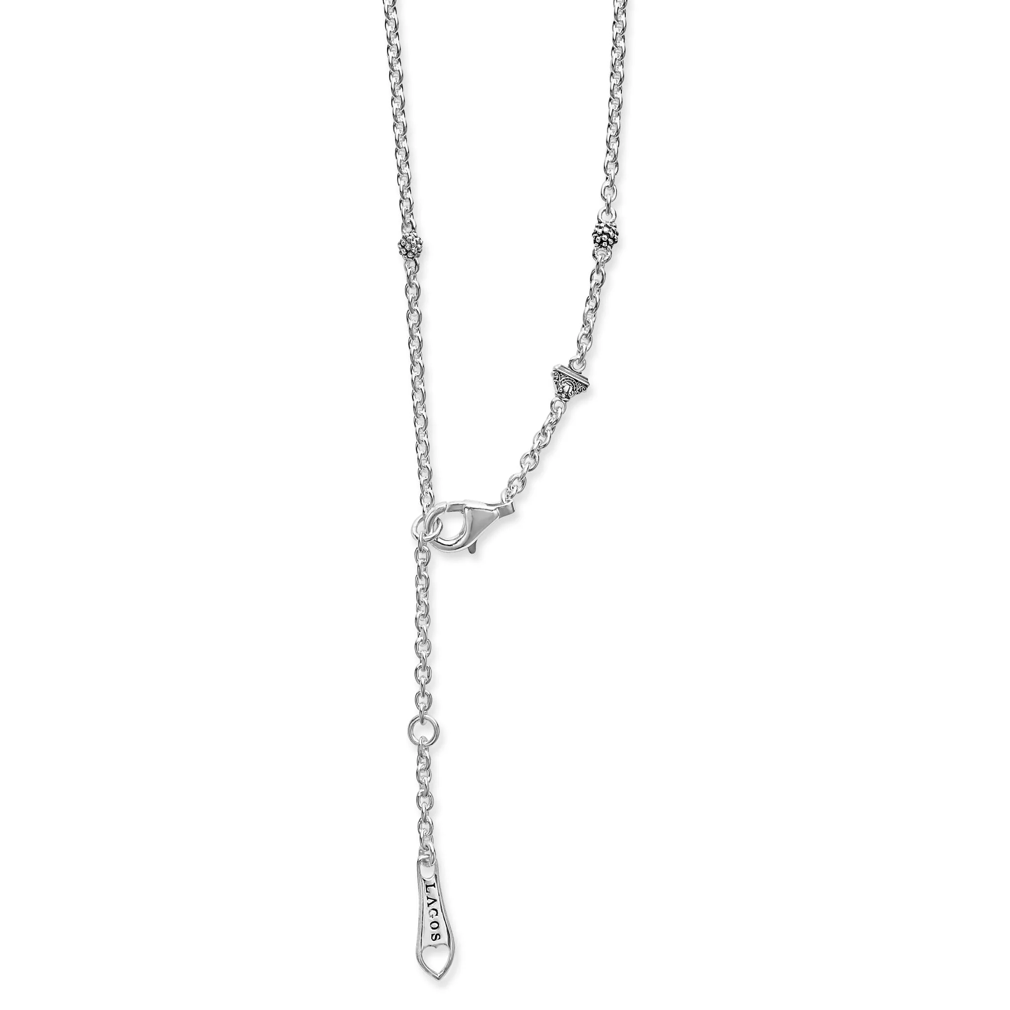 Maya Onyx Flower Pendant Necklace - Image 5
