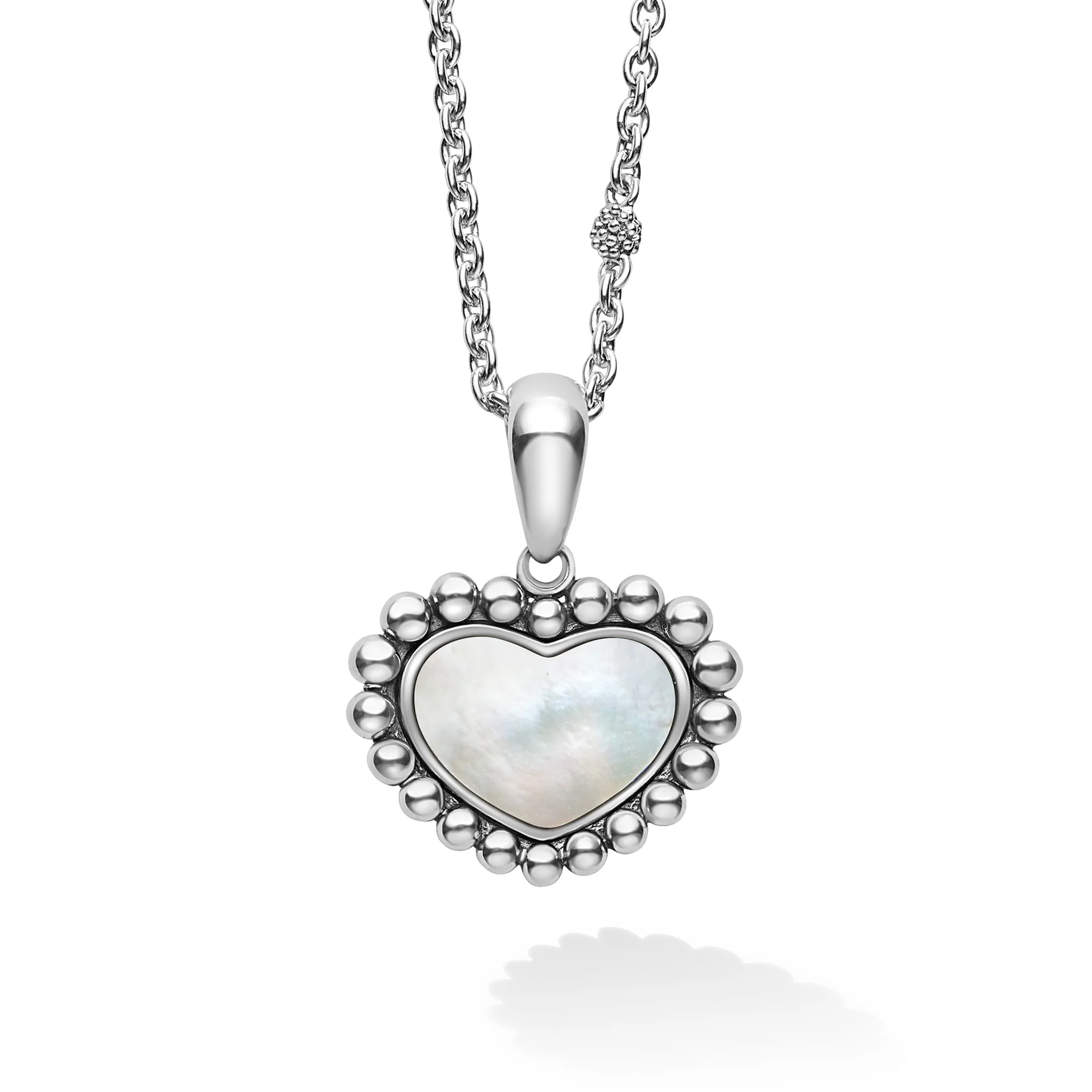 Maya Small Mother of Pearl Heart Necklace