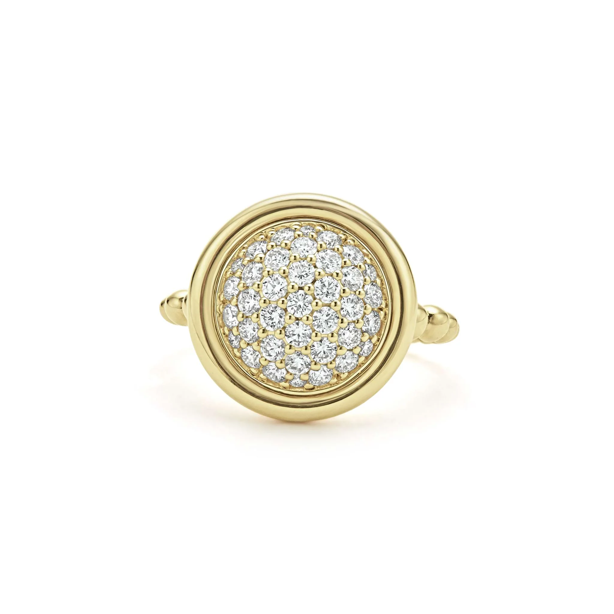 Meridian 18K Gold Circle Diamond Ring - Image 3