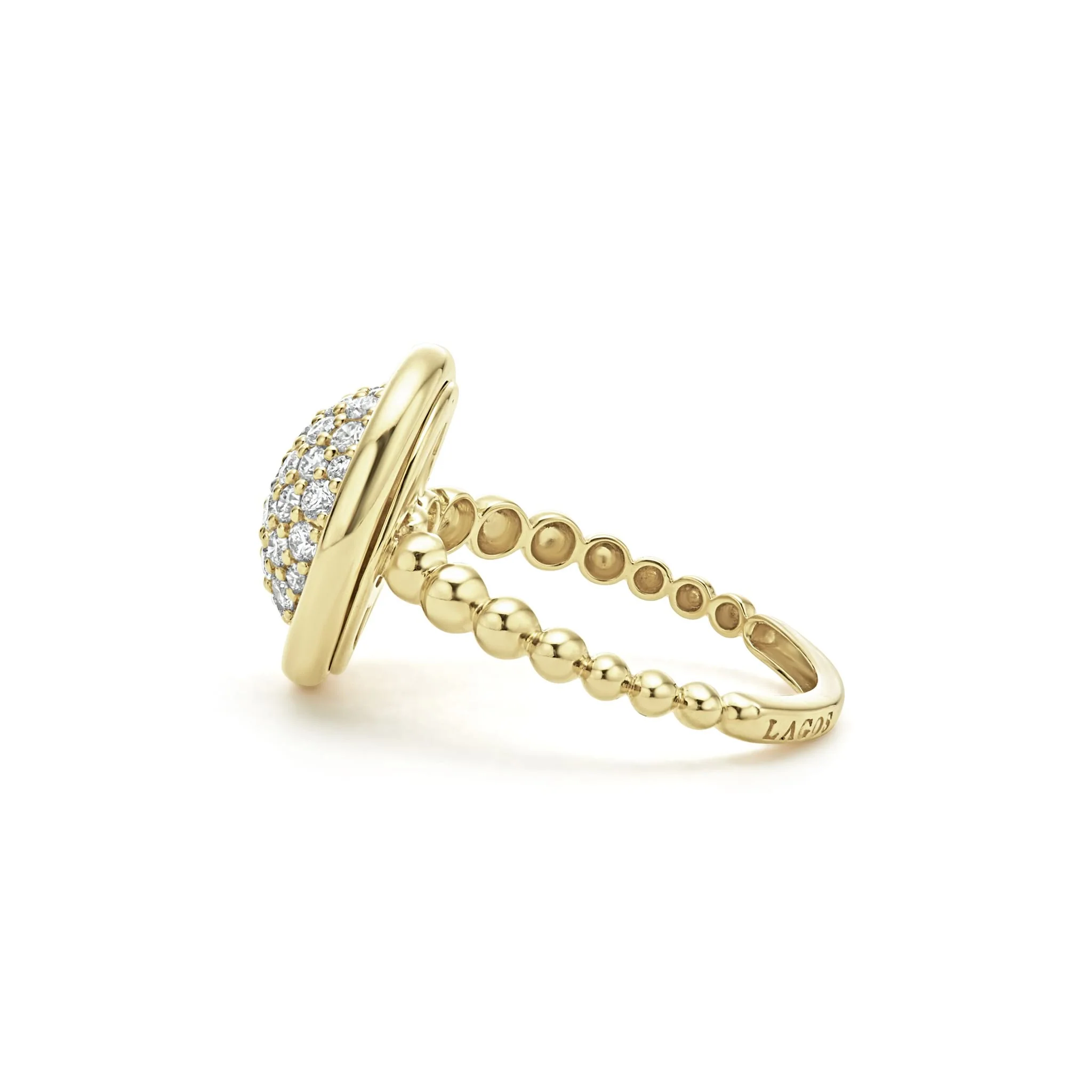 Meridian 18K Gold Circle Diamond Ring - Image 4