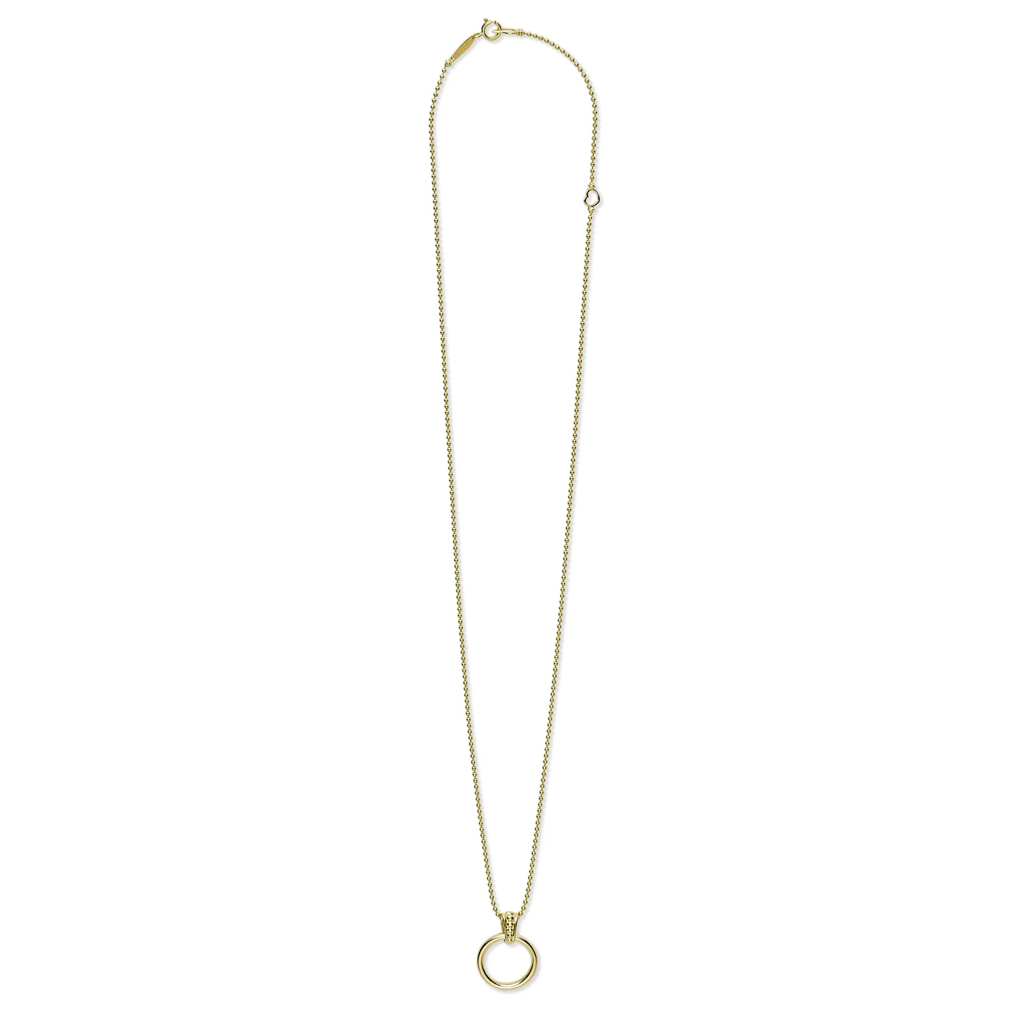 Meridian 18K Gold Circle Pendant Necklace - Image 3
