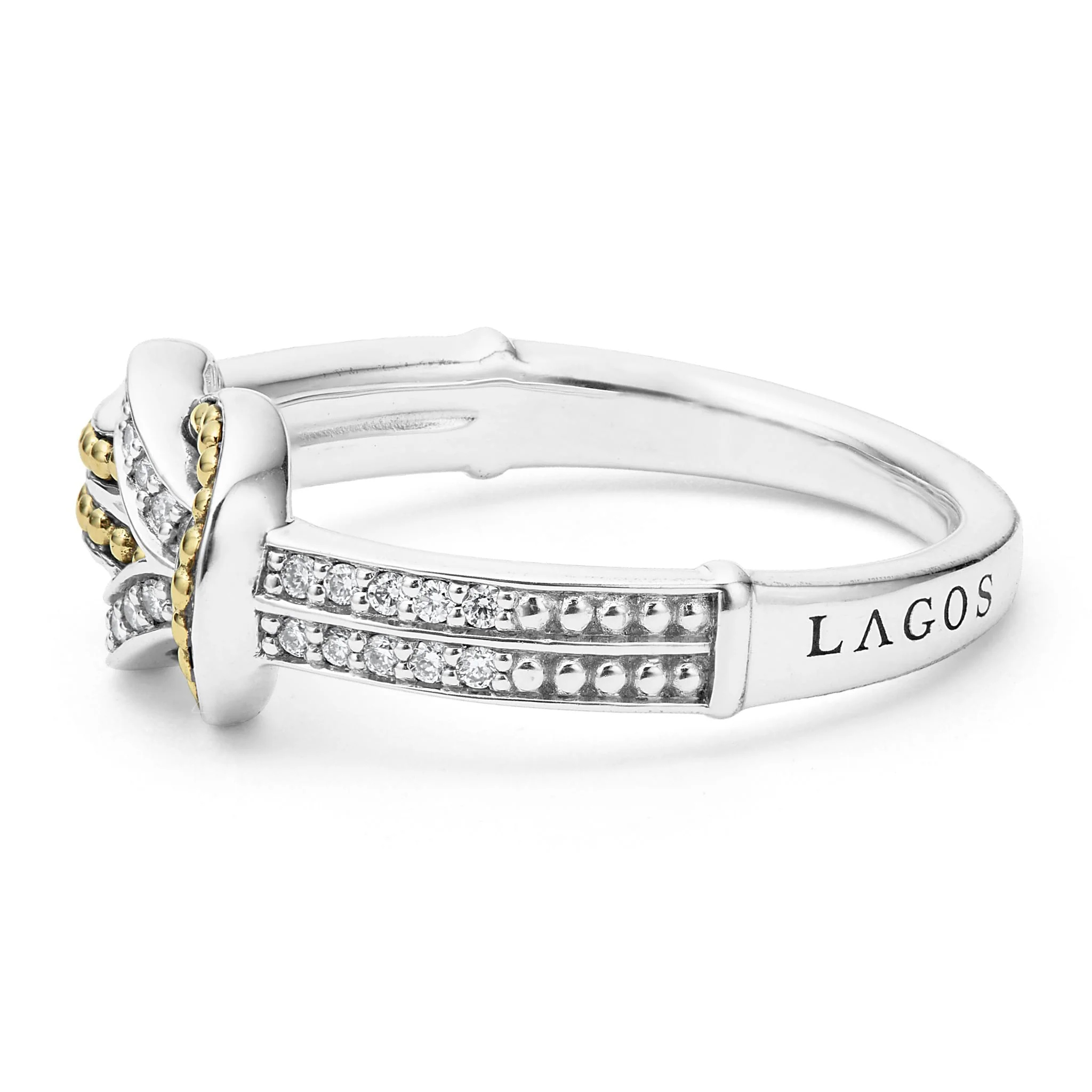 Newport Two-Tone Knot Diamond Ring - Image 4