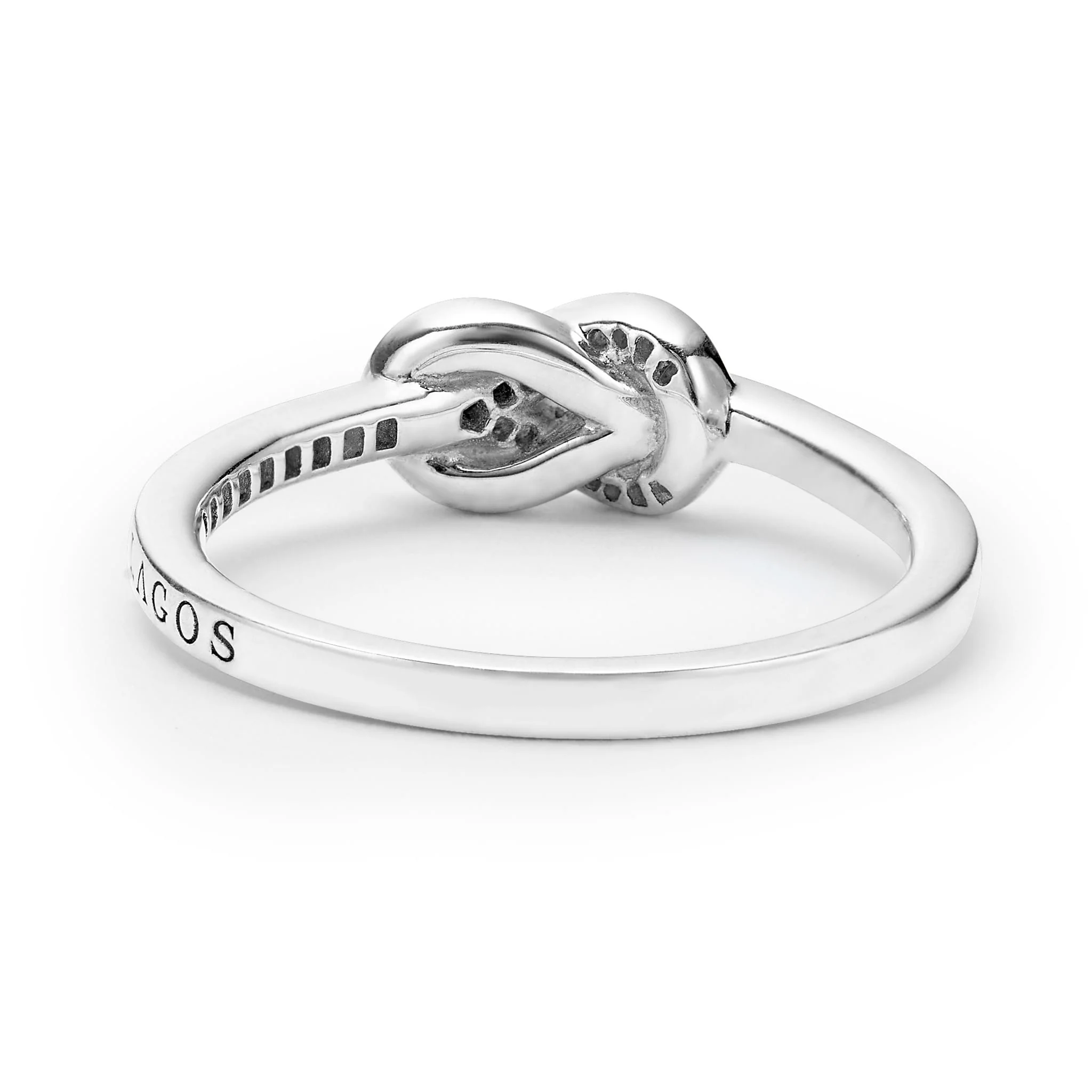 Newport Petite Two-Tone Knot Diamond Ring - Image 5