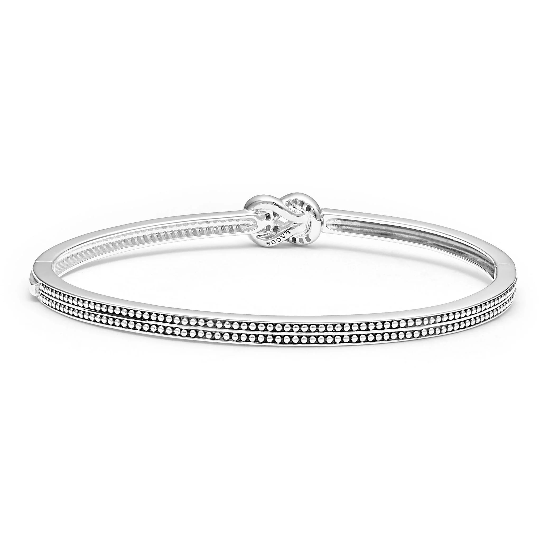 Newport Two-Tone Knot Diamond Cuff Bracelet - Image 4