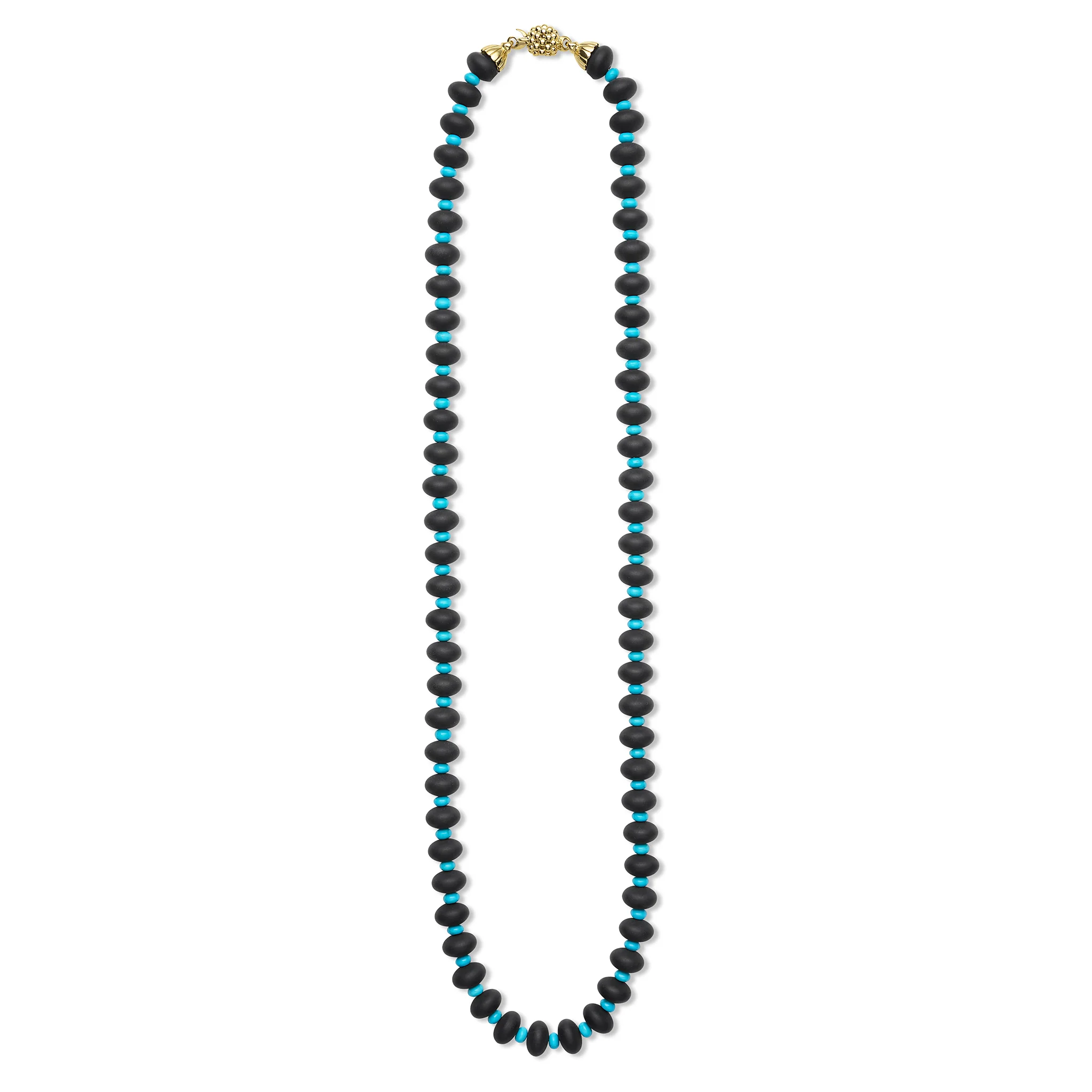 Studio 18K Onyx and Turquoise Necklace - Image 2