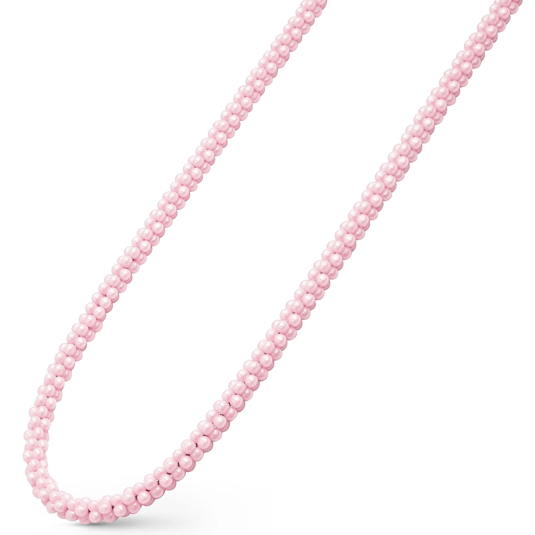 Pink Caviar Pink Ceramic Beaded Necklace | 5mm - Image 4