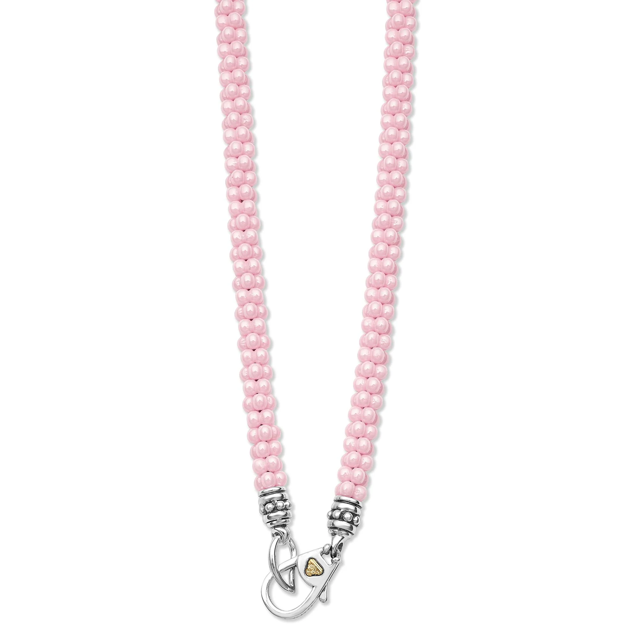 Pink Caviar Pink Ceramic Beaded Necklace | 5mm - Image 5