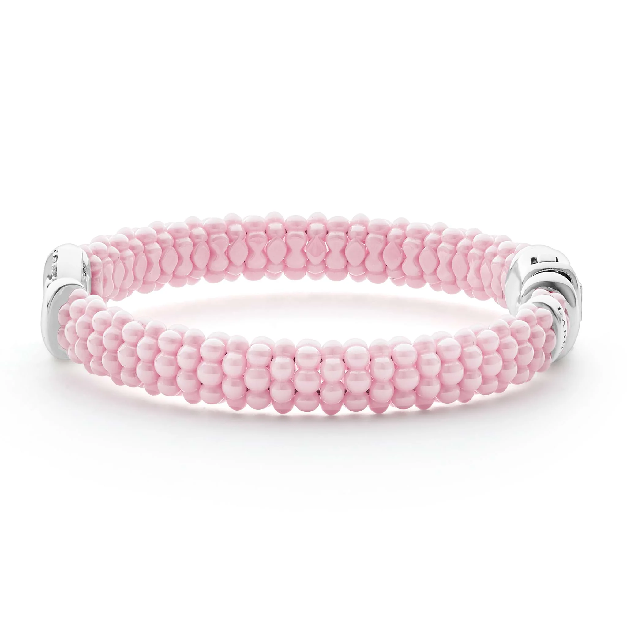 Pink Caviar Pink Ceramic Diamond Circle Bracelet | 9mm - Image 3