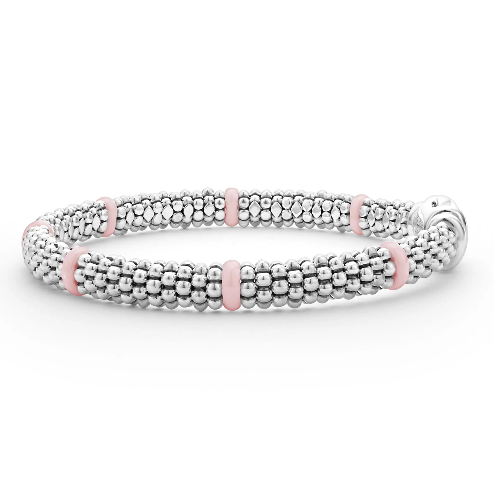 Pink Caviar Pink Ceramic Station Caviar Bracelet | 6mm - Image 4