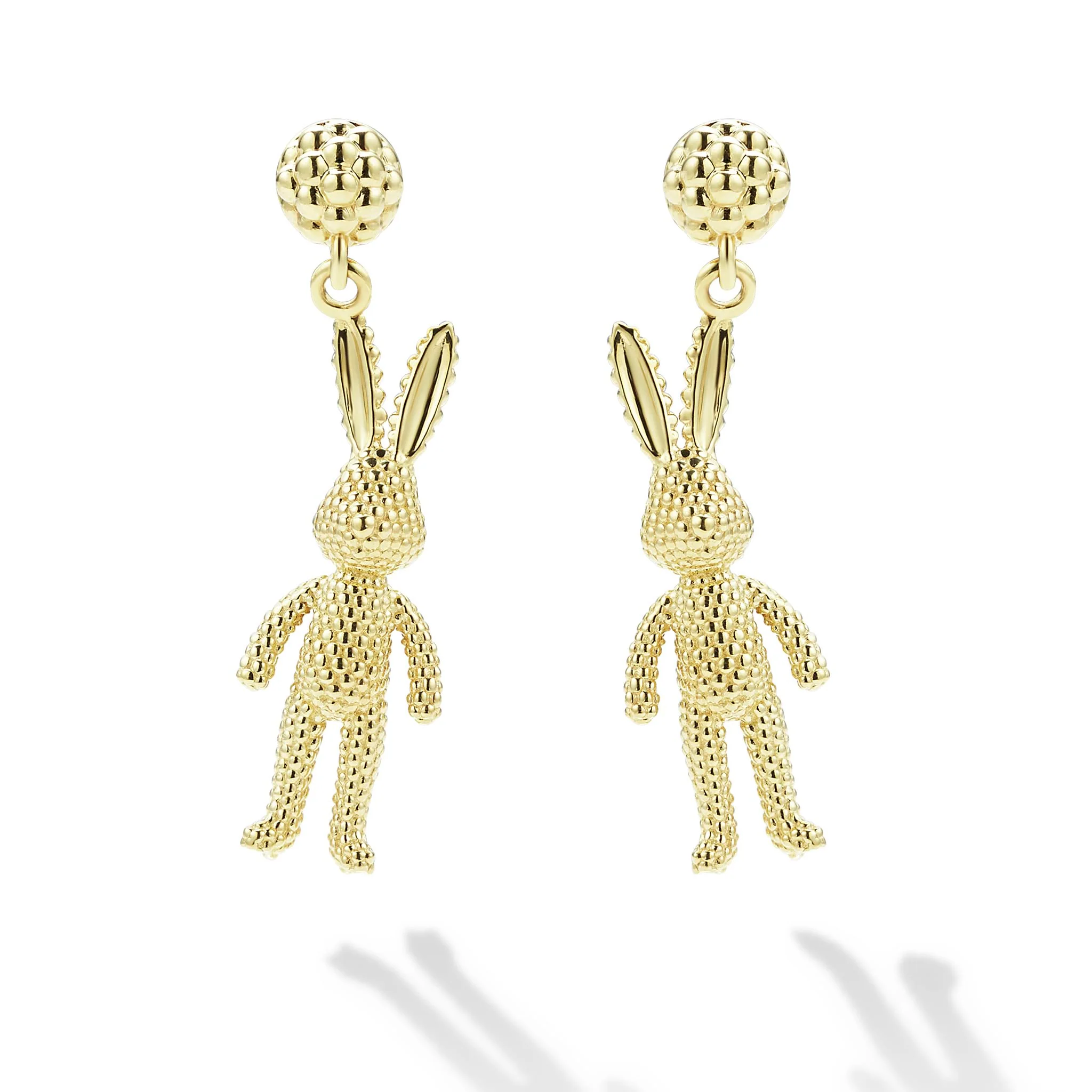 Rare Wonders Petite 18K Gold Karat Drop Earrings - Image 4