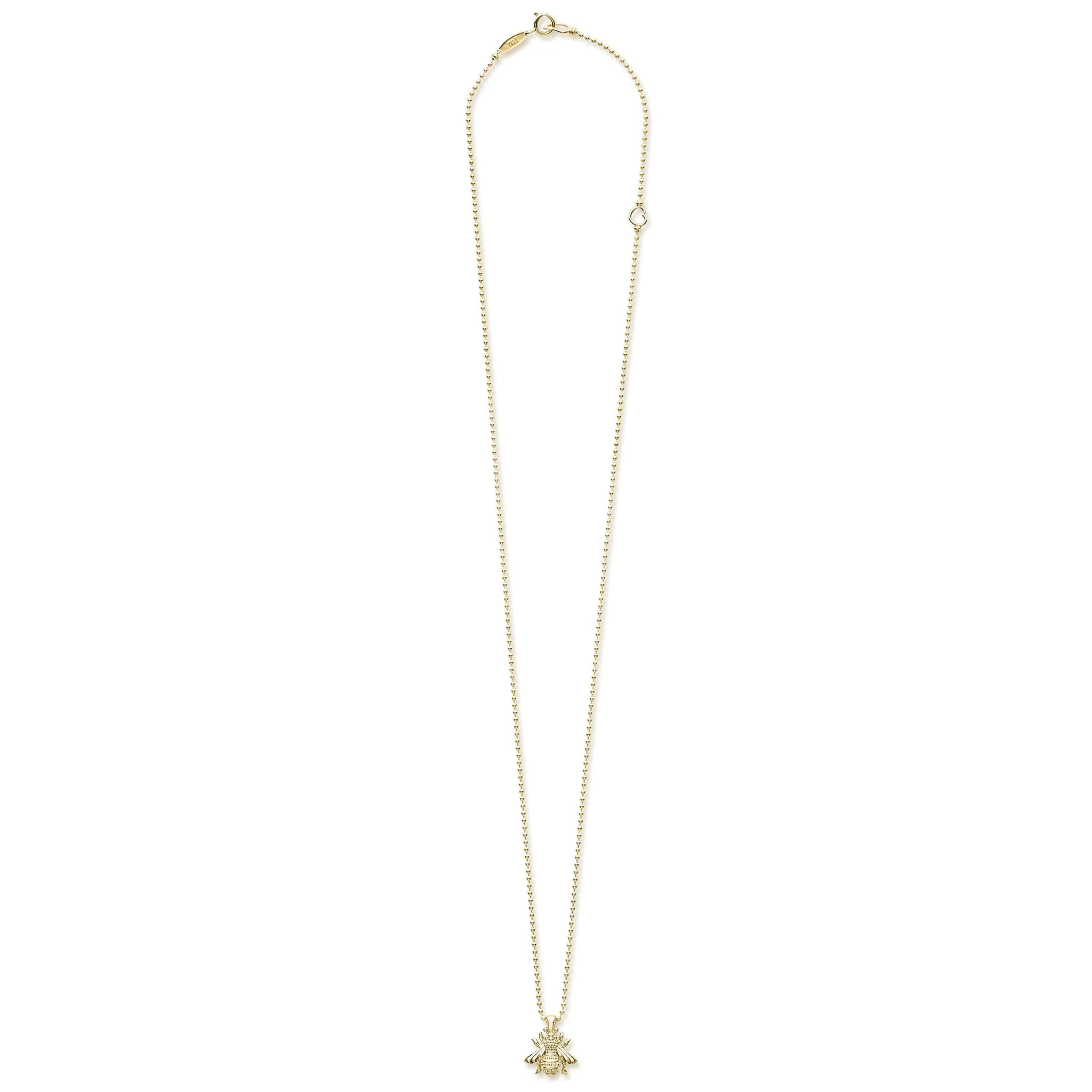 Rare Wonders 18K Gold Honeybee Pendant Necklace - Image 3