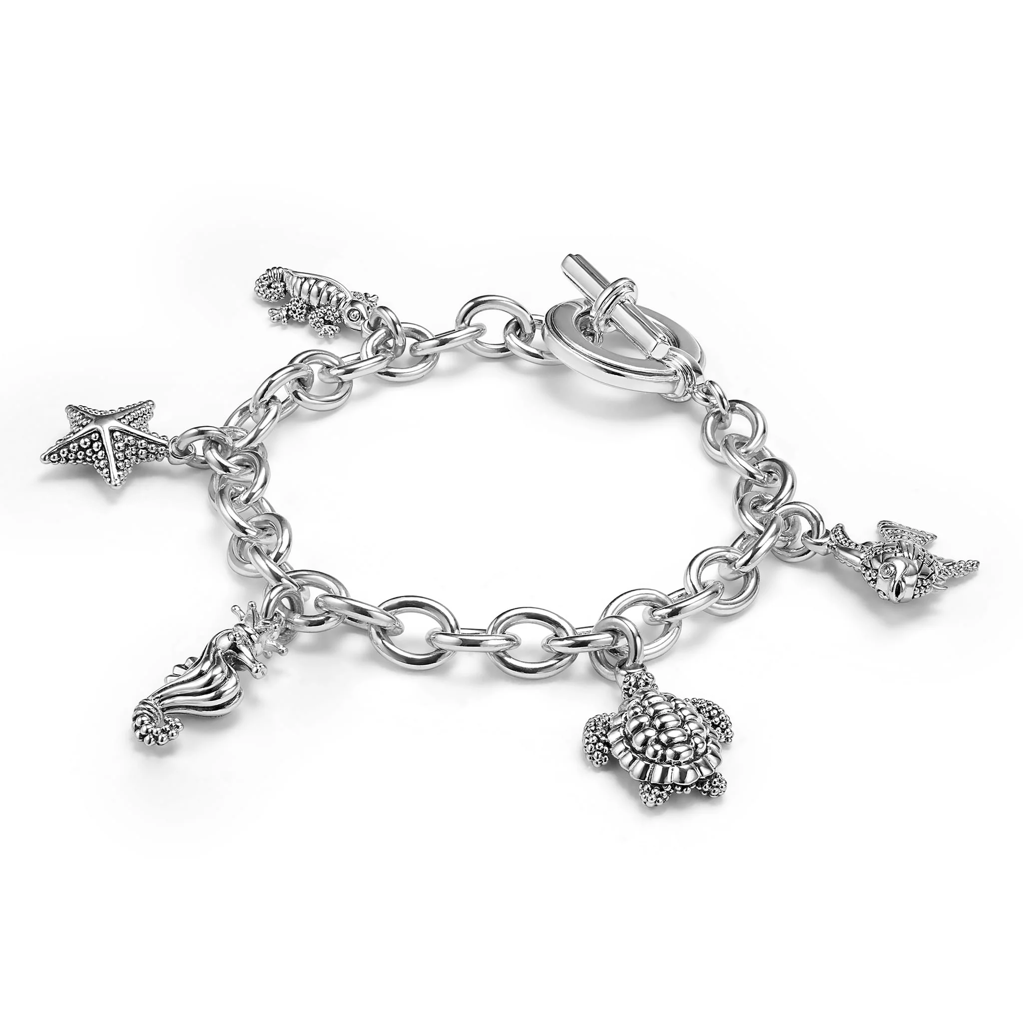 Rare Wonders Sterling Silver Beach Charm Bracelet - Image 3
