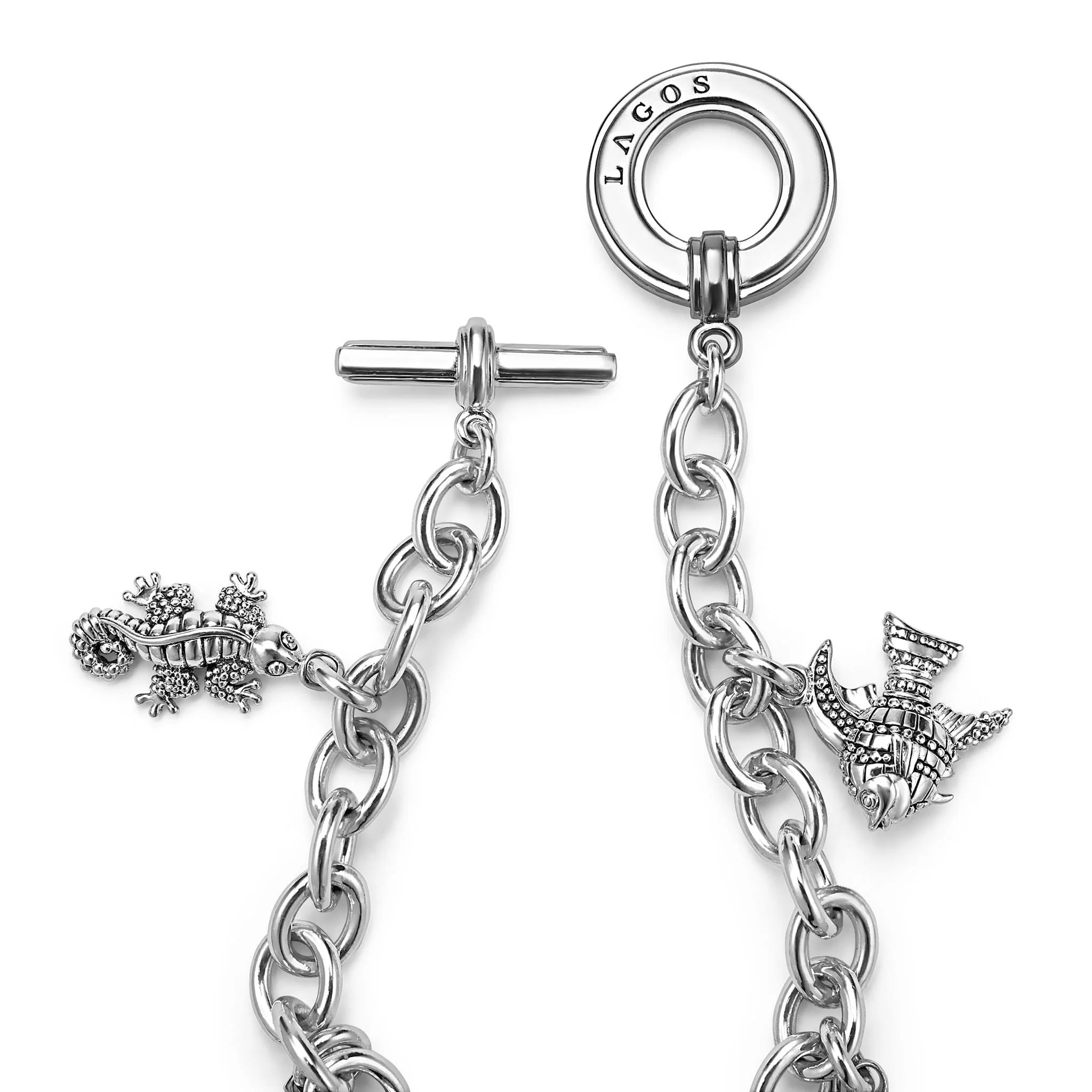 Rare Wonders Sterling Silver Beach Charm Bracelet - Image 4