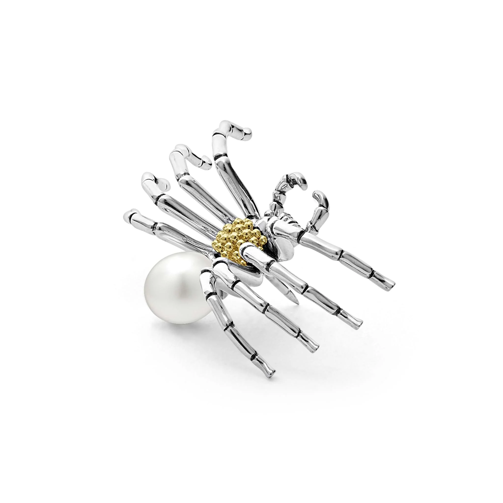 Rare Wonders Two-Tone Pearl Spider Pin - Image 3
