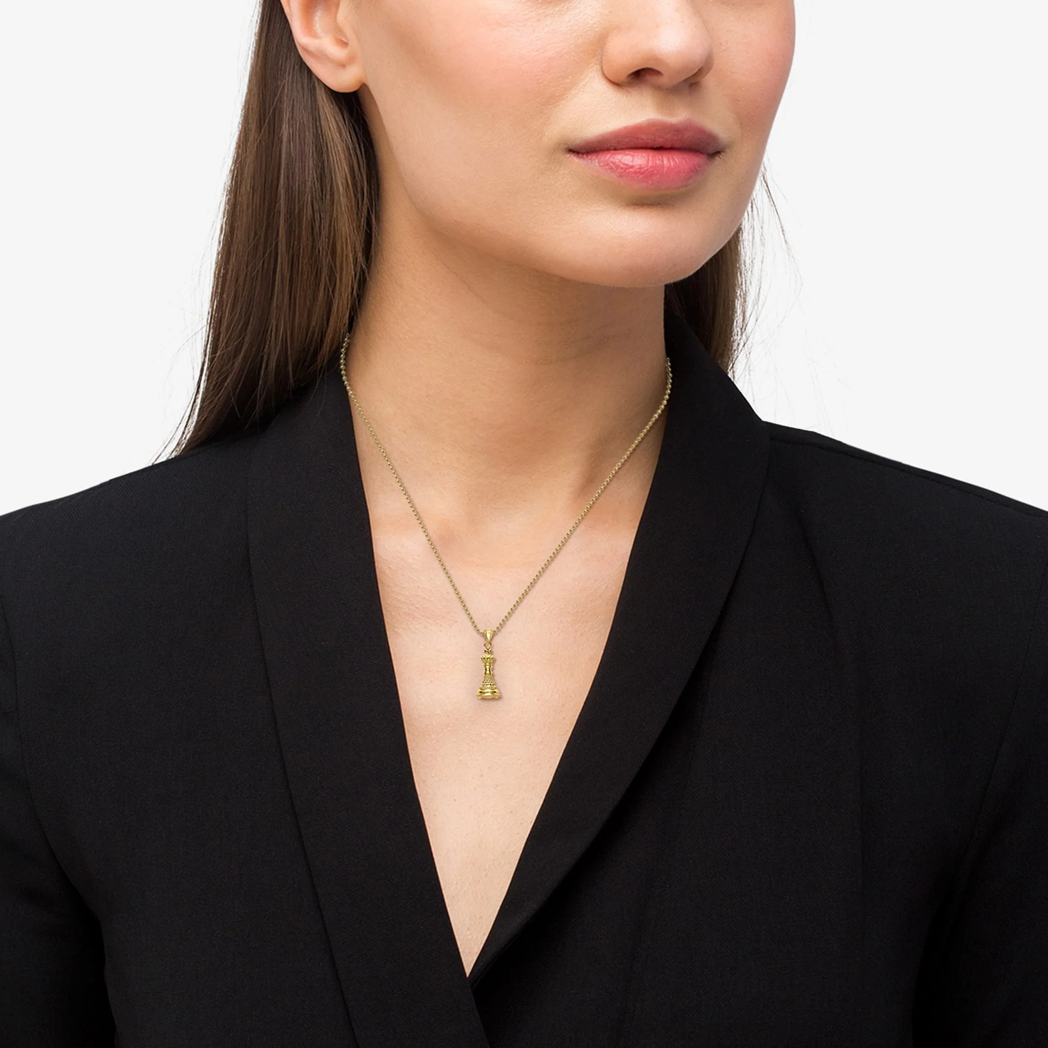 Rare Wonders 18K Gold King Pendant Necklace - Image 2