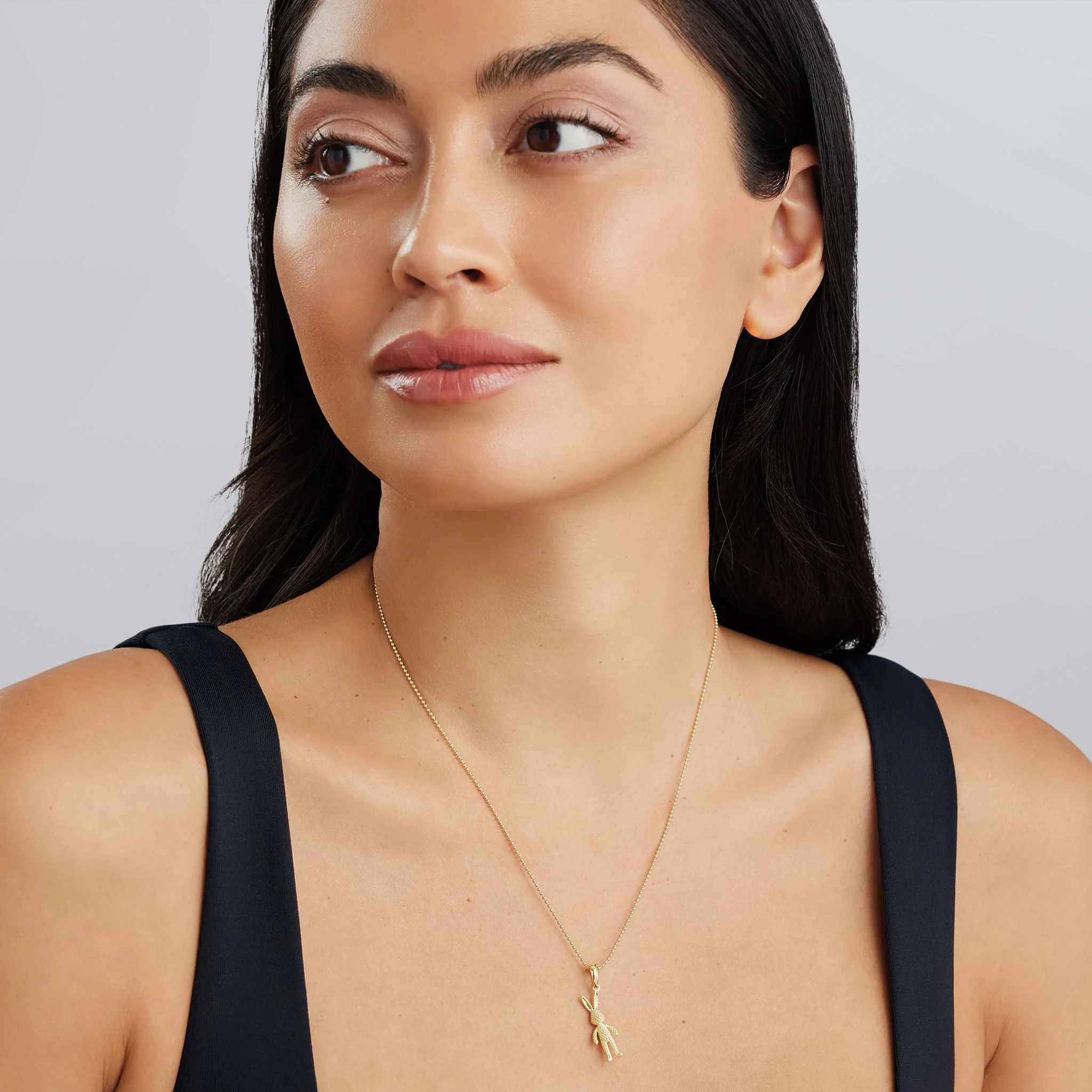Rare Wonders Petite 18K Gold Karat Pendant Necklace - Image 2