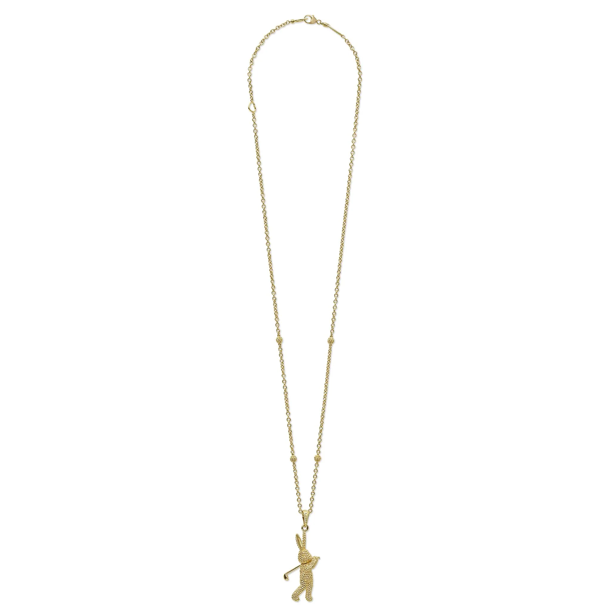 Rare Wonders 18K Gold Golf Karat Pendant Necklace - Image 3