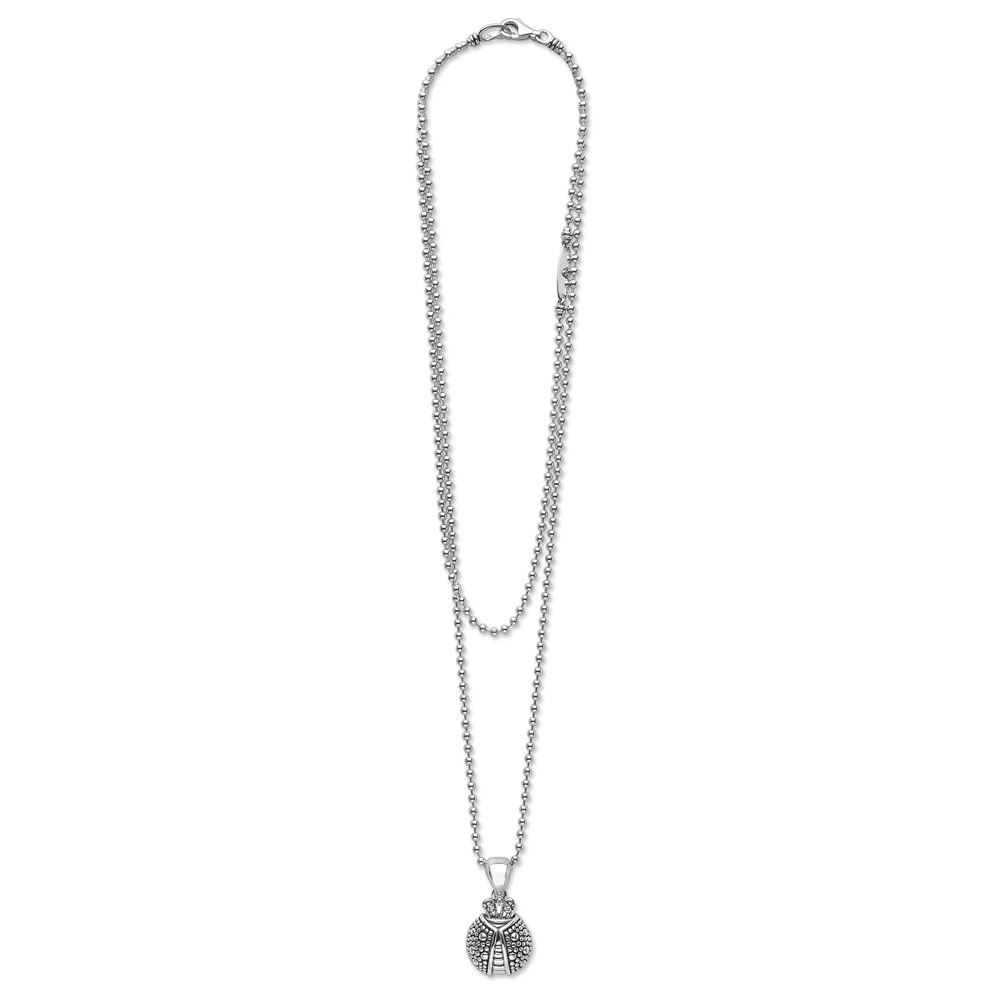 Rare Wonders Silver Ladybug Pendant Necklace - Image 3
