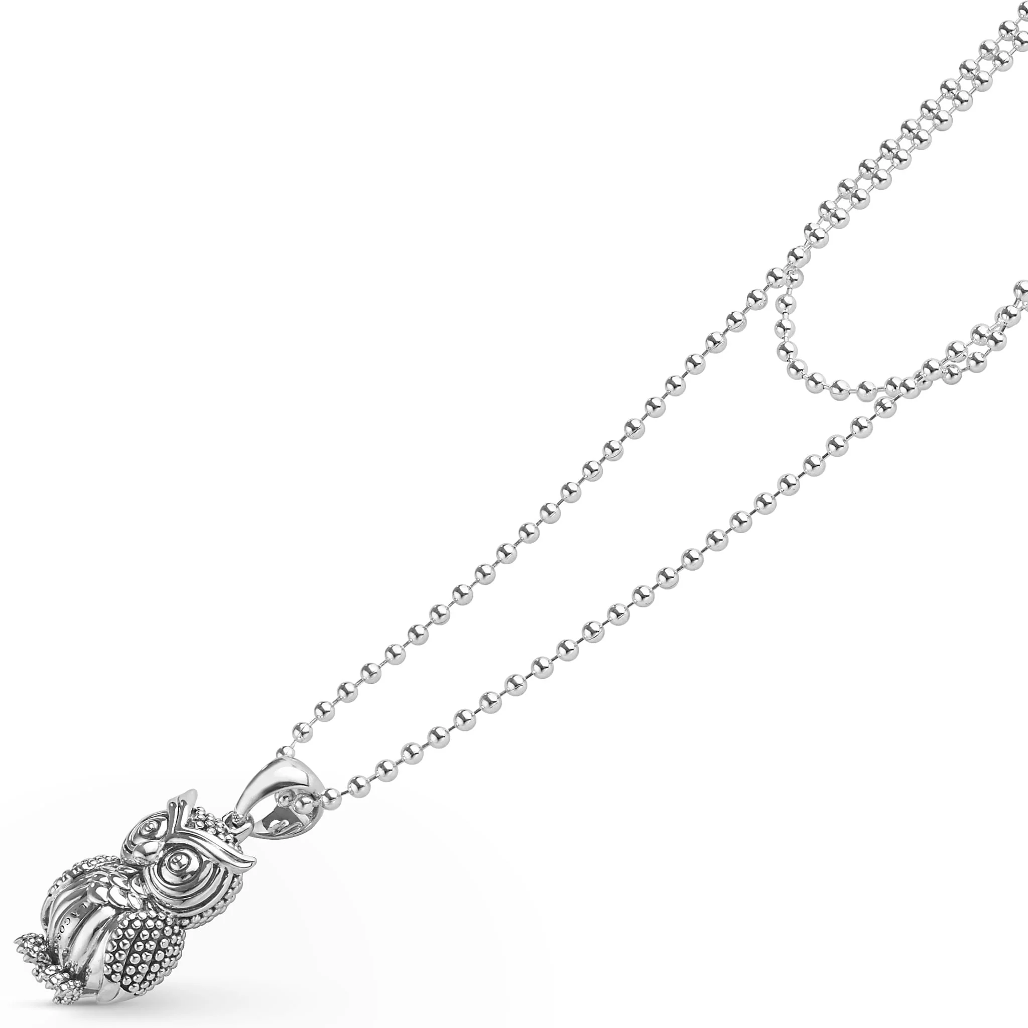Rare Wonders Silver Owl Pendant Necklace - Image 4