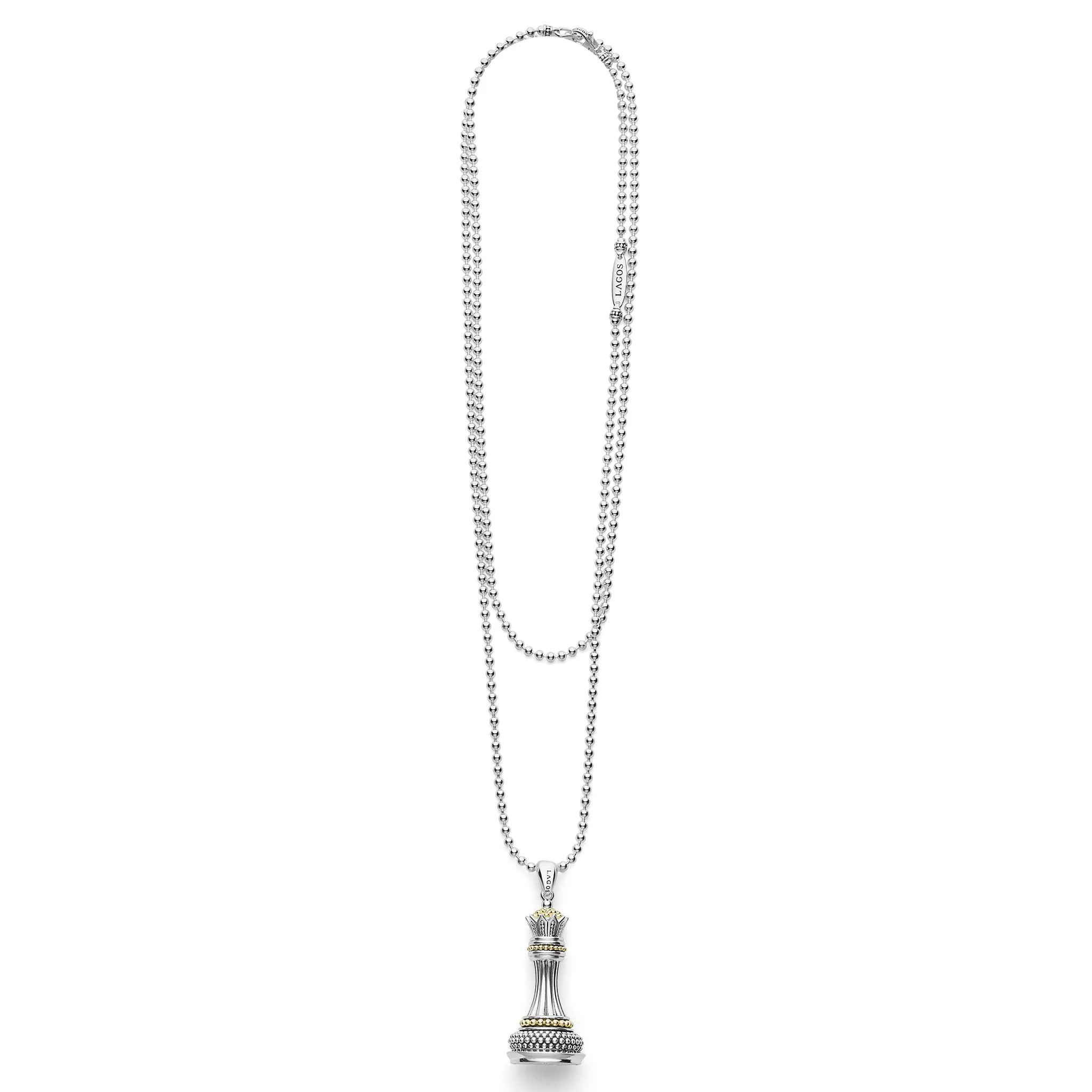Rare Wonders Two-Tone Queen Pendant Necklace - Image 3