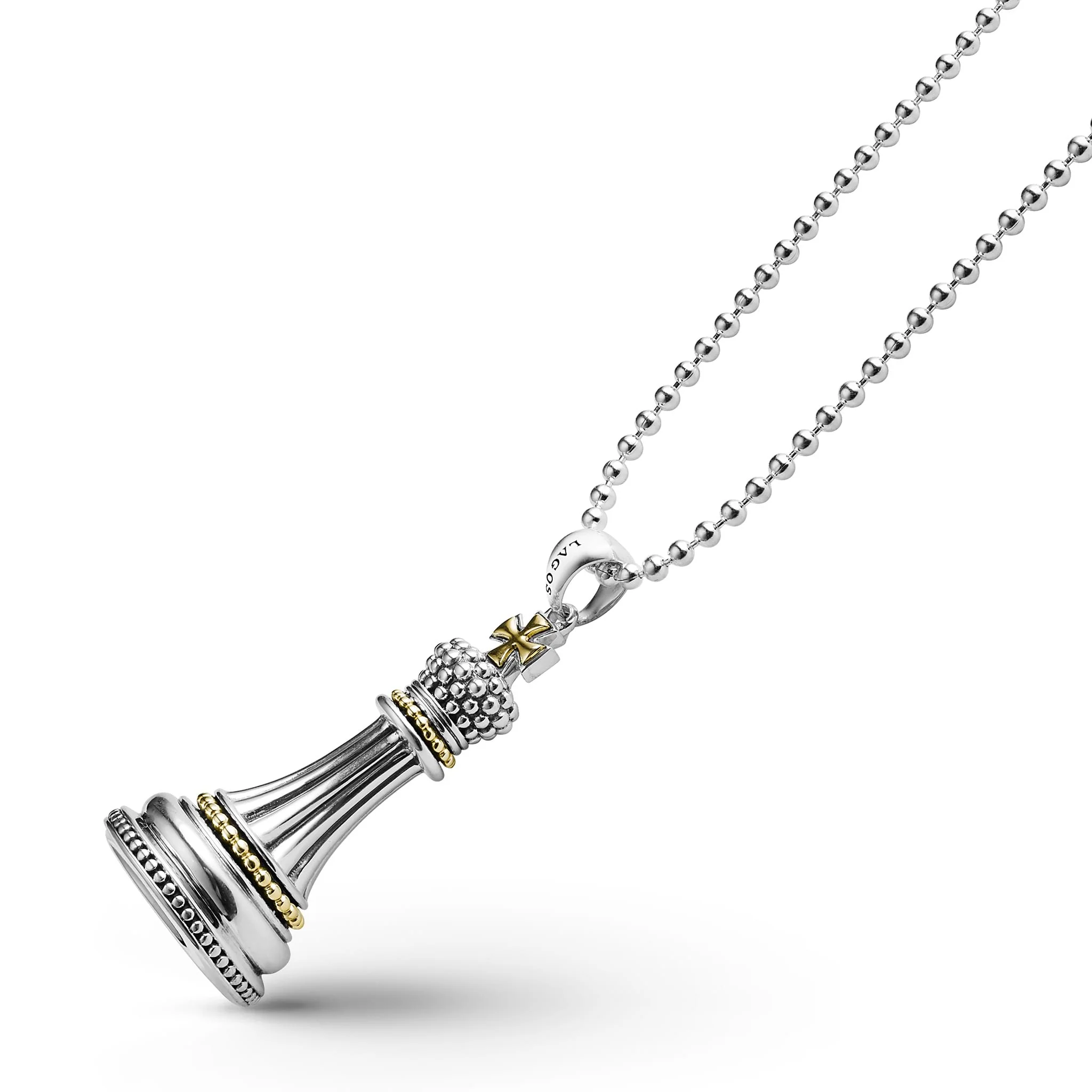 Rare Wonders Two-Tone King Pendant Necklace - Image 4