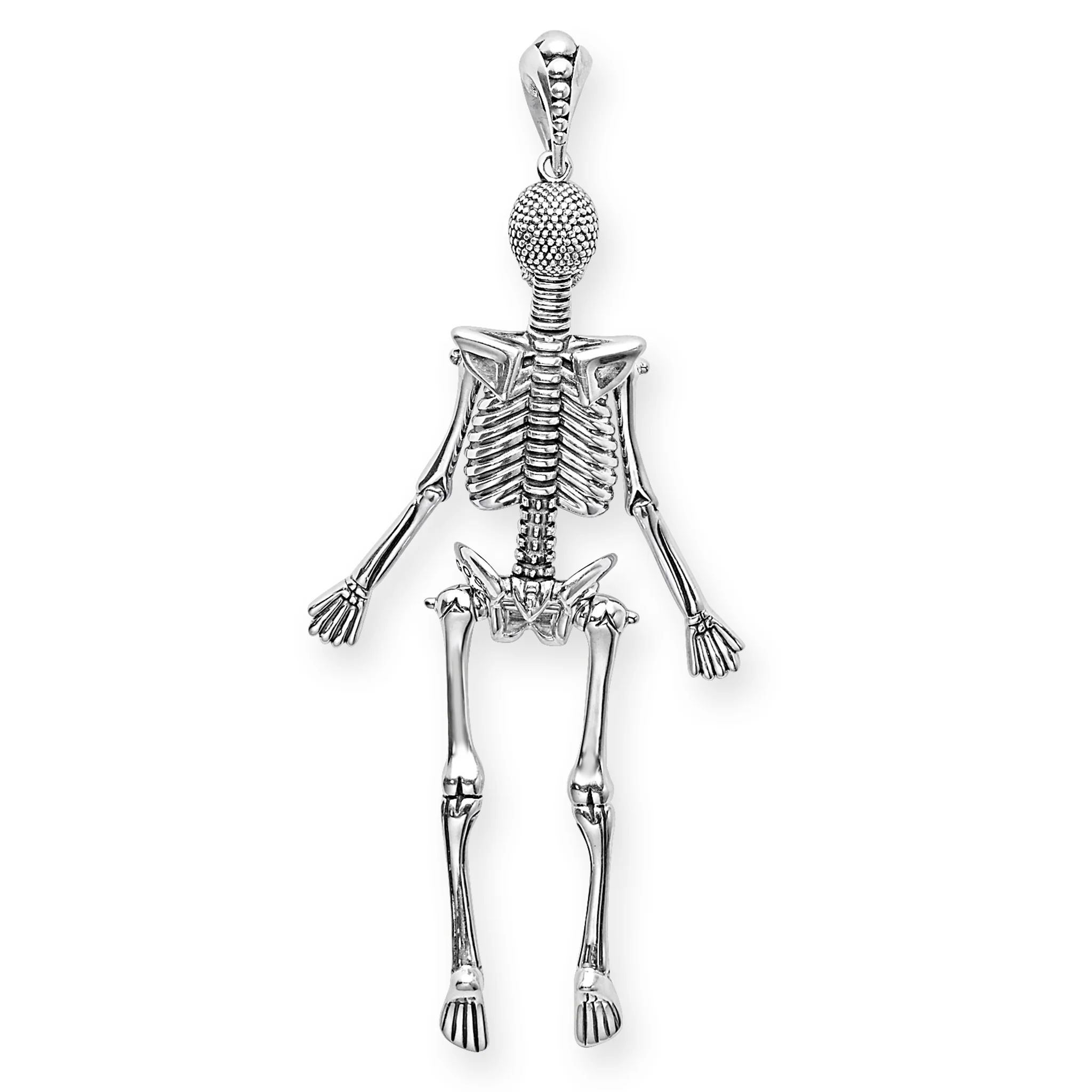 Rare Wonders Caviar Skeleton Pendant Necklace - Image 4