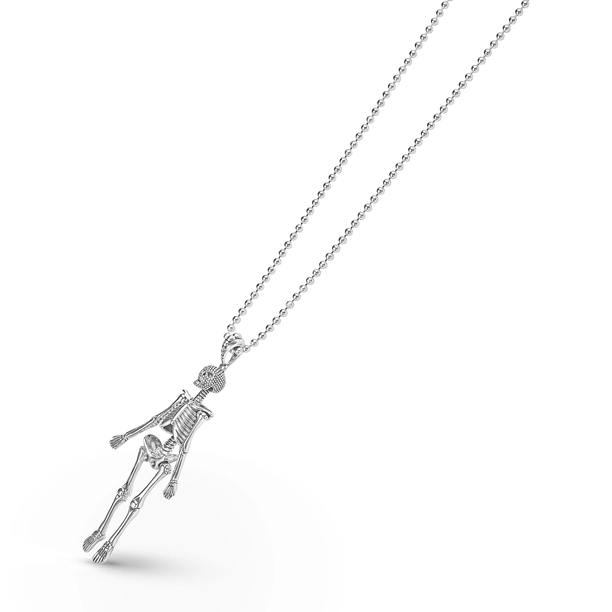 Rare Wonders Caviar Skeleton Pendant Necklace - Image 5