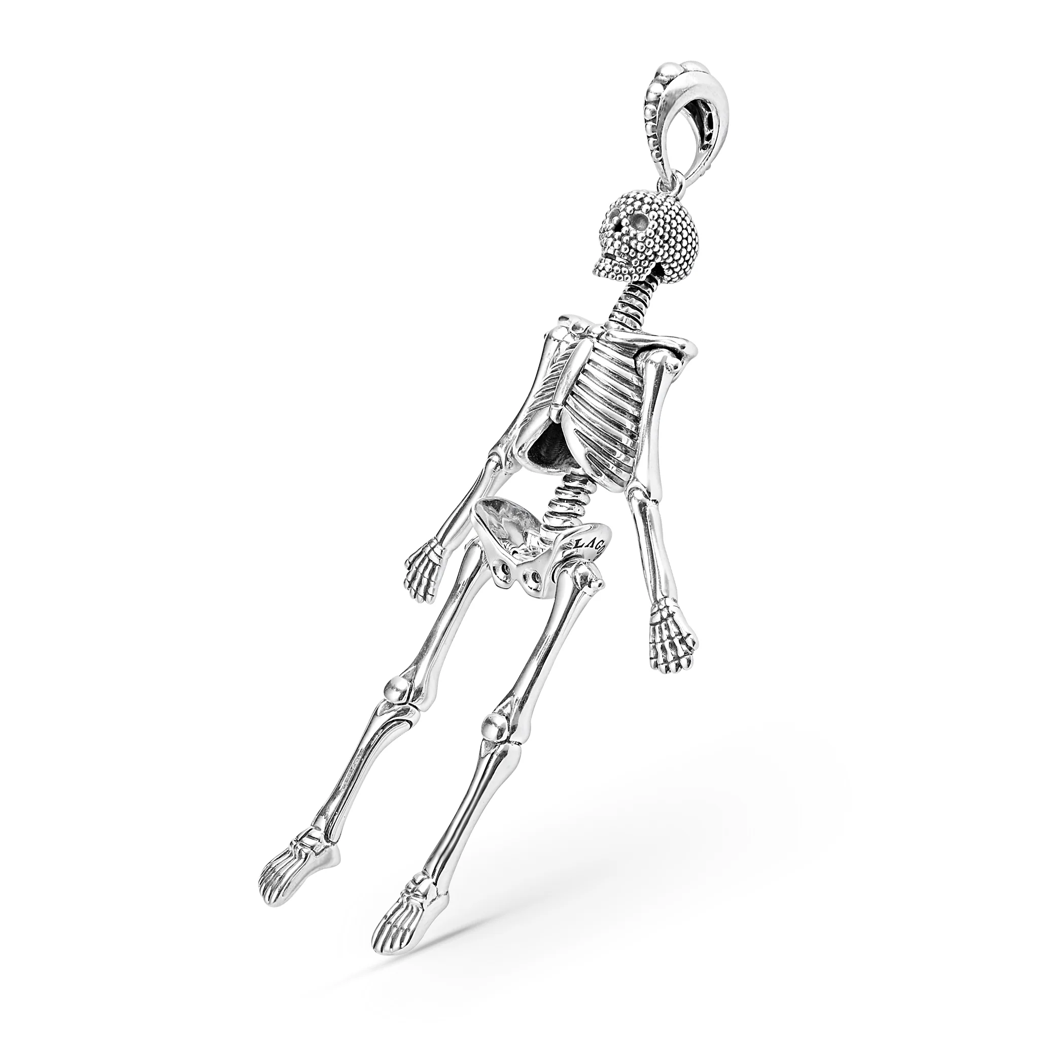 Rare Wonders Caviar Skeleton Pendant Necklace - Image 6