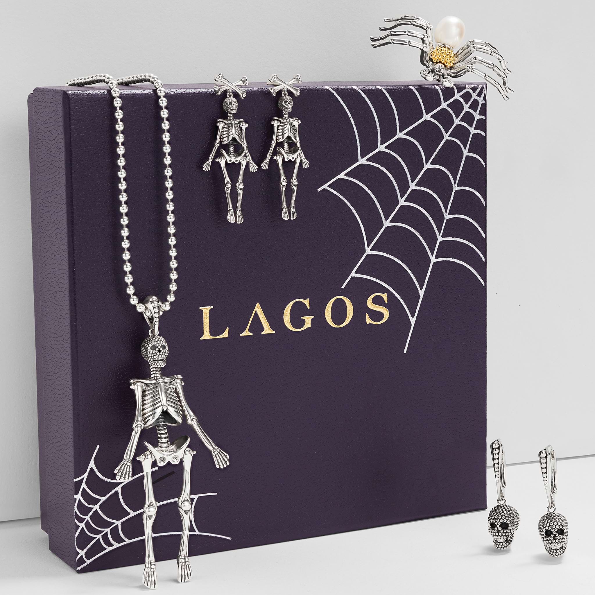 Rare Wonders Caviar Skeleton Pendant Necklace - Image 8