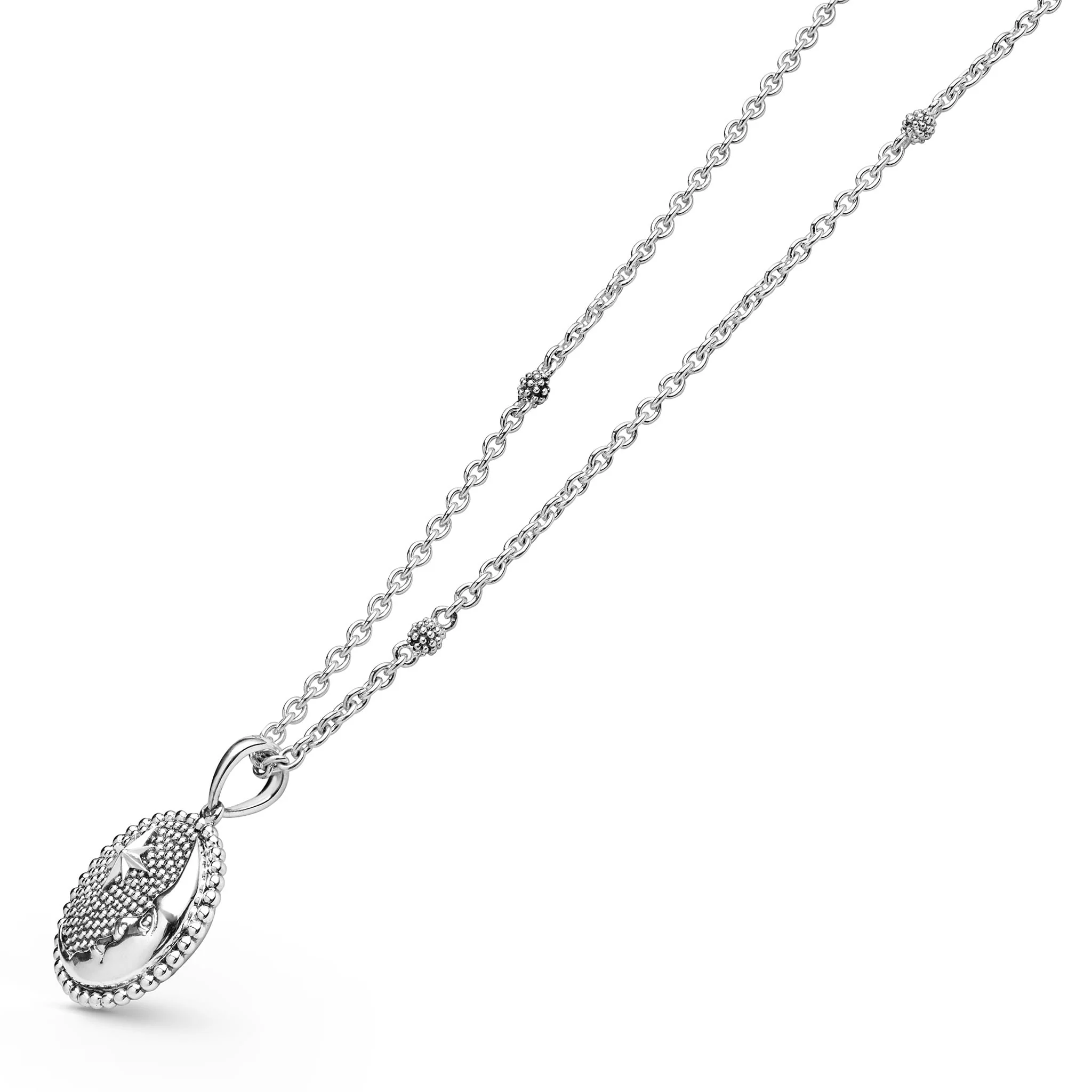 Rare Wonders Sterling Silver Moon & Star Pendant Necklace - Image 3