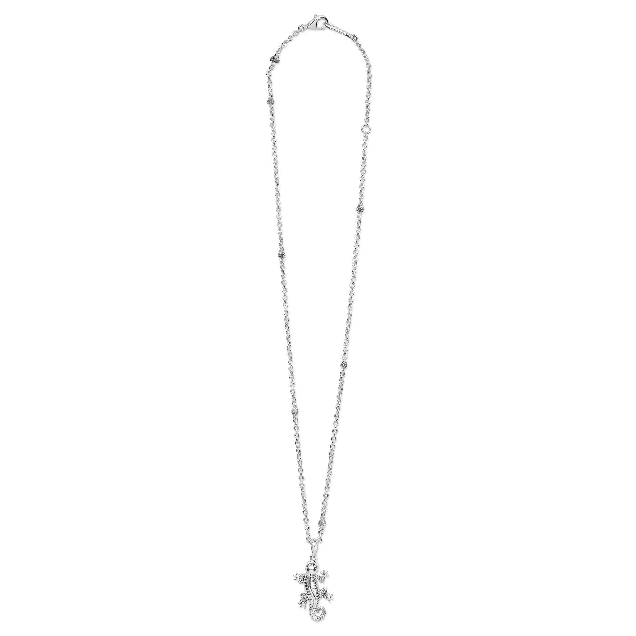 Rare Wonders Sterling Silver Mini Gecko Pendant Necklace - Image 2
