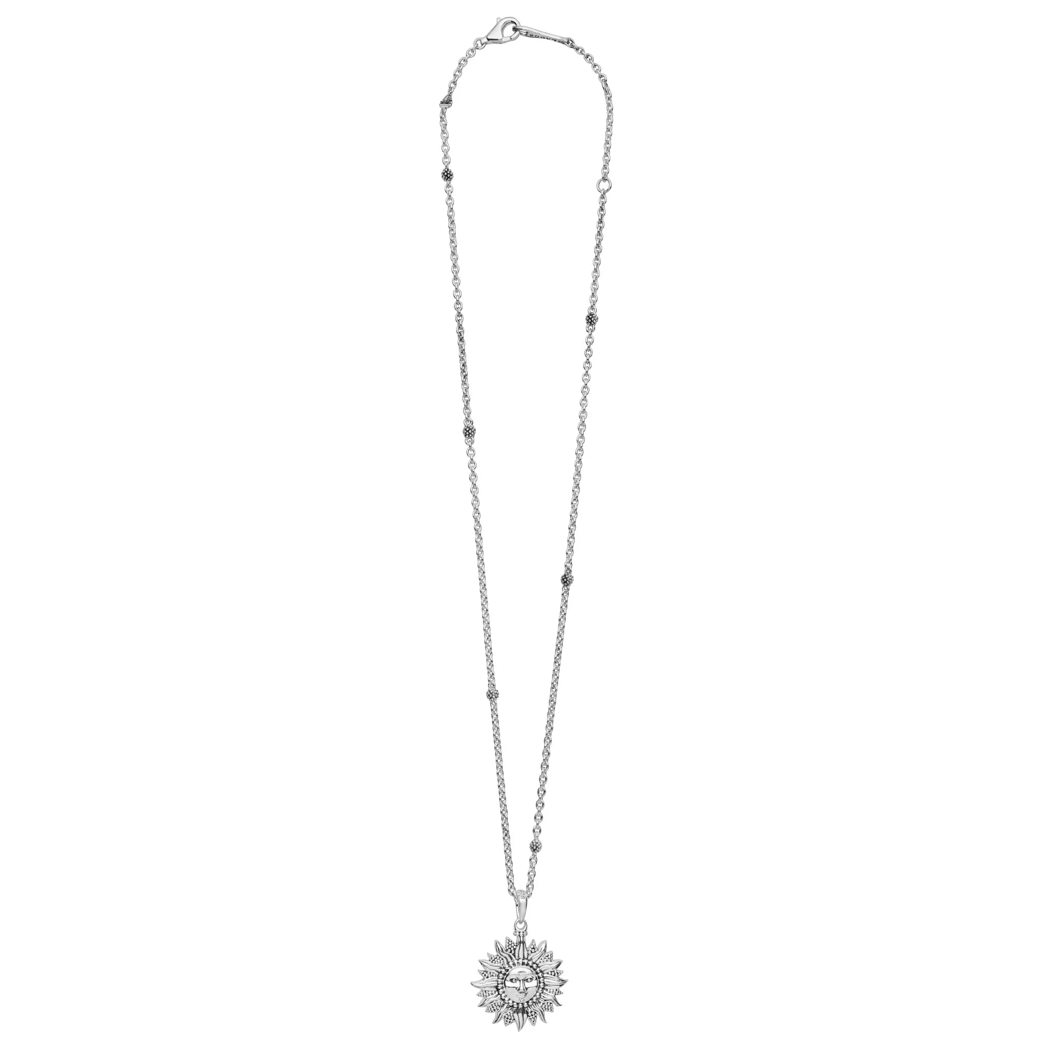 Rare Wonders Sterling Silver Mini Sun Pendant Necklace - Image 2