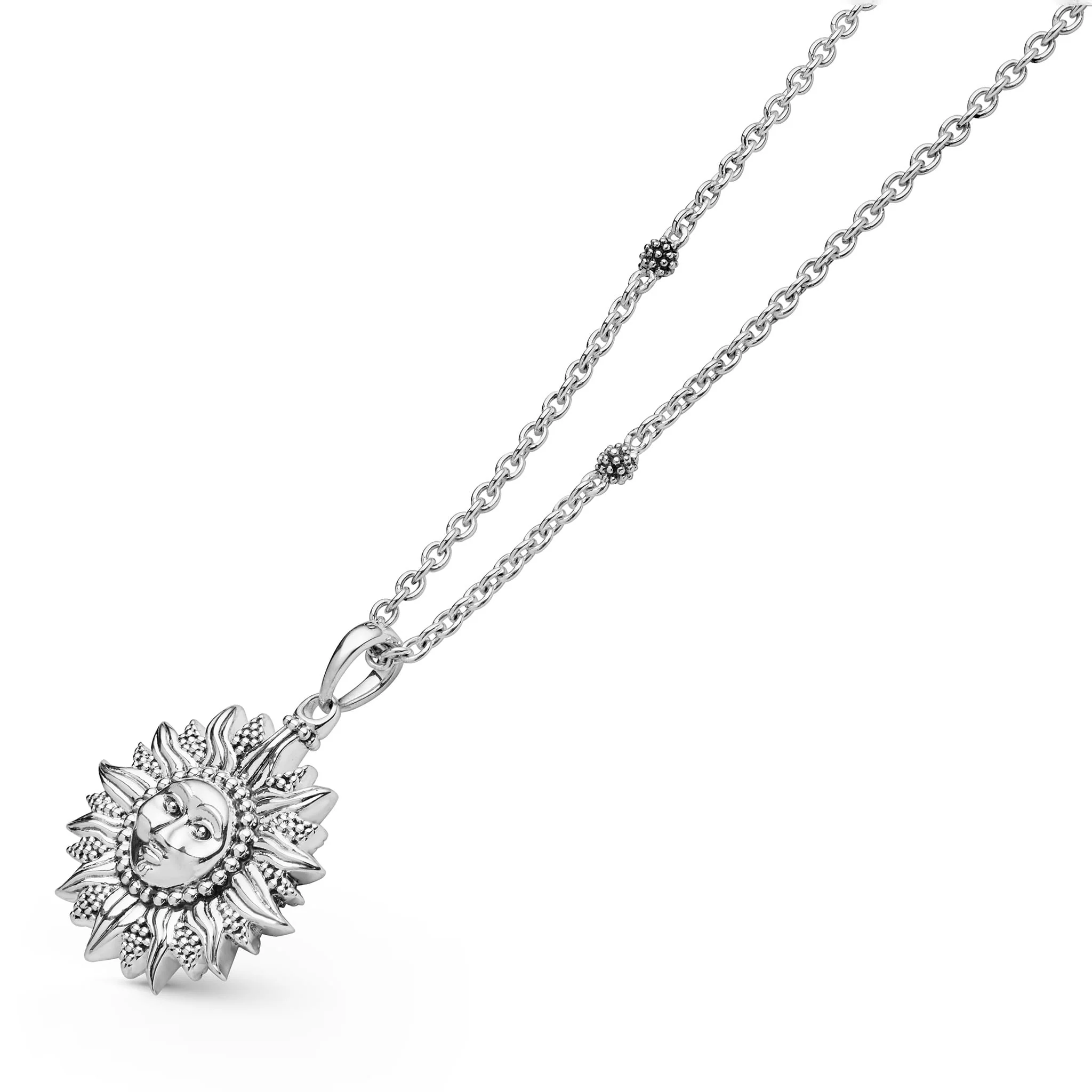 Rare Wonders Sterling Silver Mini Sun Pendant Necklace - Image 3