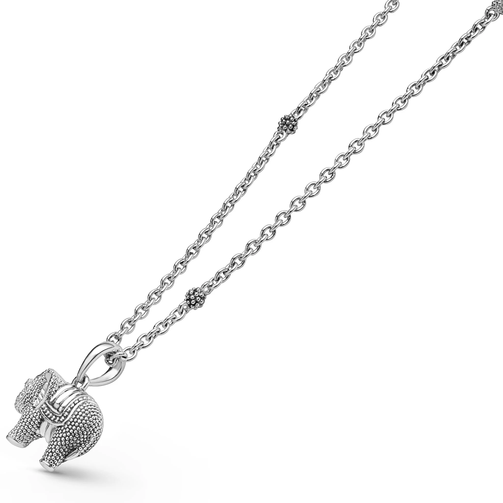 Rare Wonders Sterling Silver Mini Elephant Pendant Necklace - Image 3