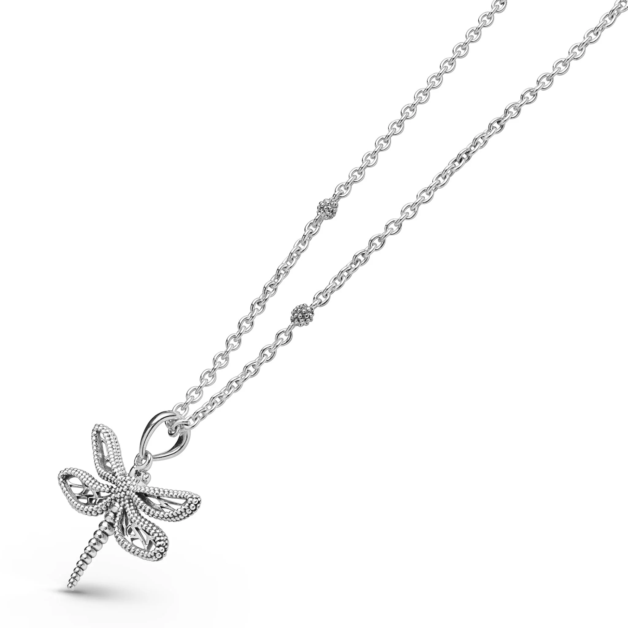 Rare Wonders Sterling Silver Mini Dragon Fly Pendant Necklace - Image 3