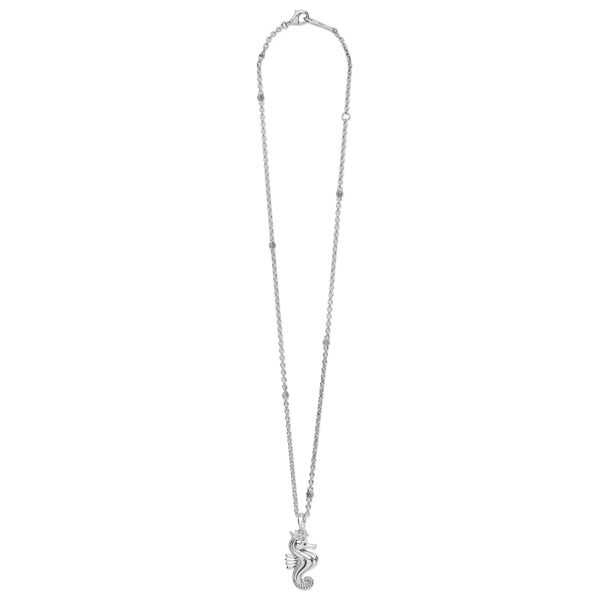 Rare Wonders Sterling Silver Mini Seahorse Pendant Necklace - Image 2